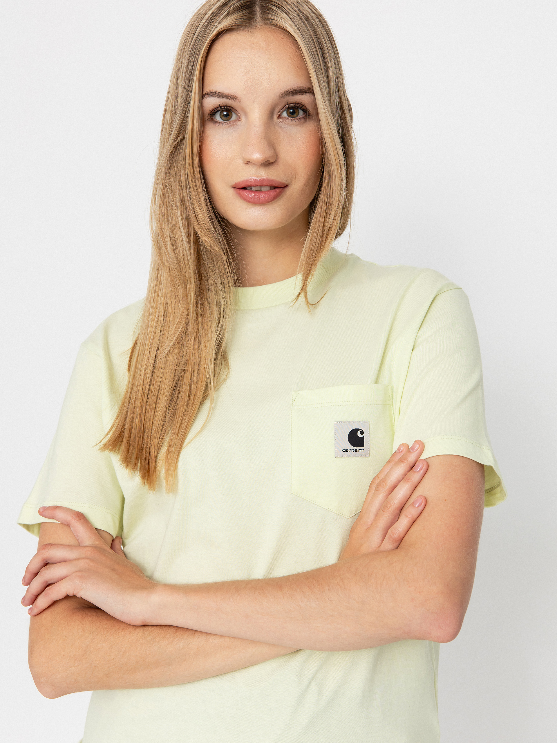Tricou Carhartt WIP Pocket Wmn (air green)
