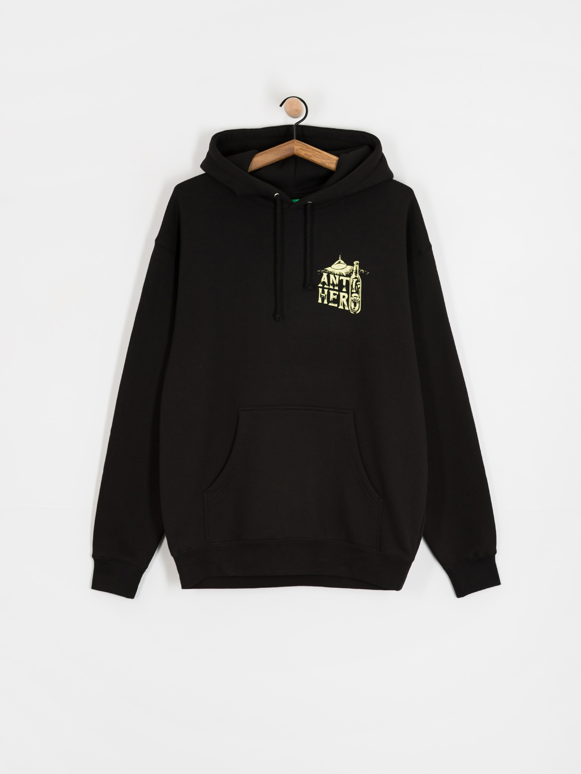 Hanorac cu glugă Antihero Carnales Reposado HD (black w/pale yellow prints)