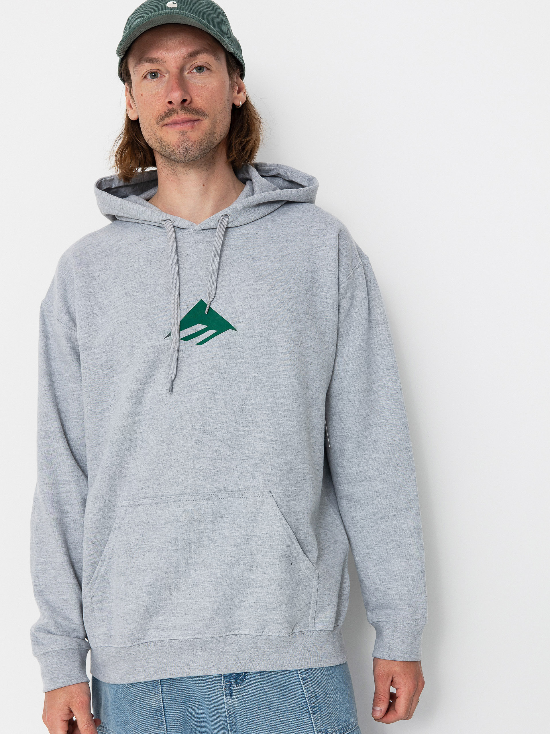 Hanorac cu glugă Emerica Triangle HD (grey/heather)