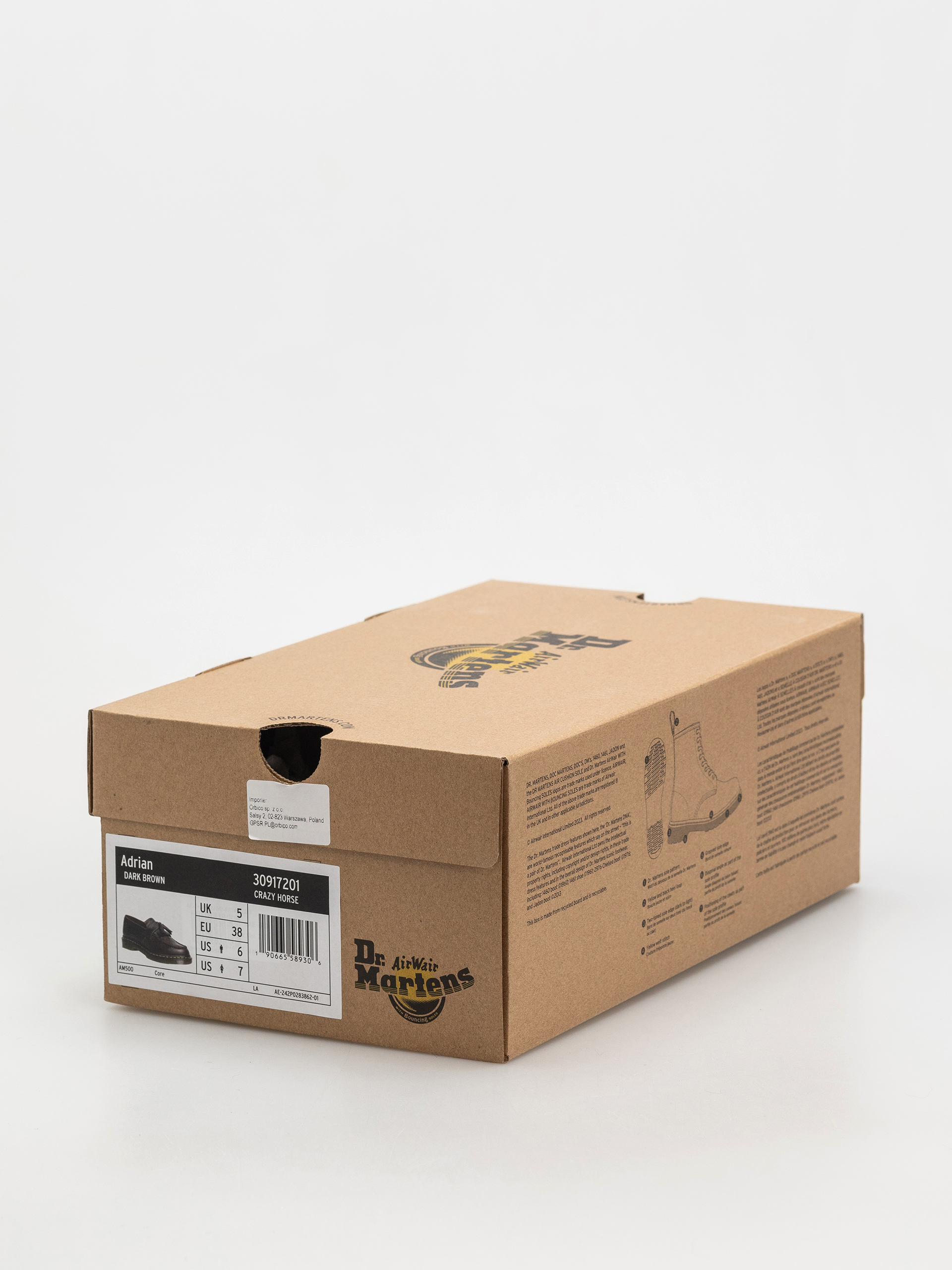 Pantofi Dr. Martens Adrian Tassel Loafer (dark brown crazy horse)