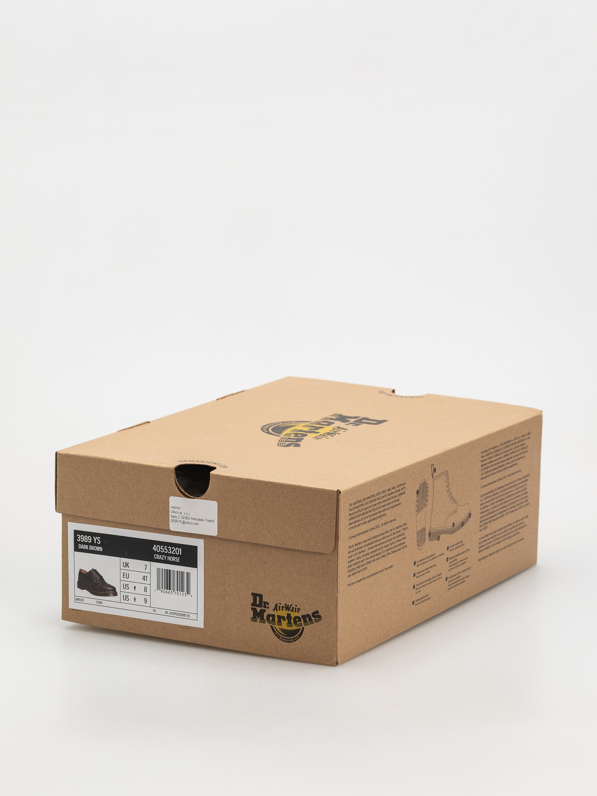 Pantofi Dr. Martens 3989 YS (dark brown crazy horse)