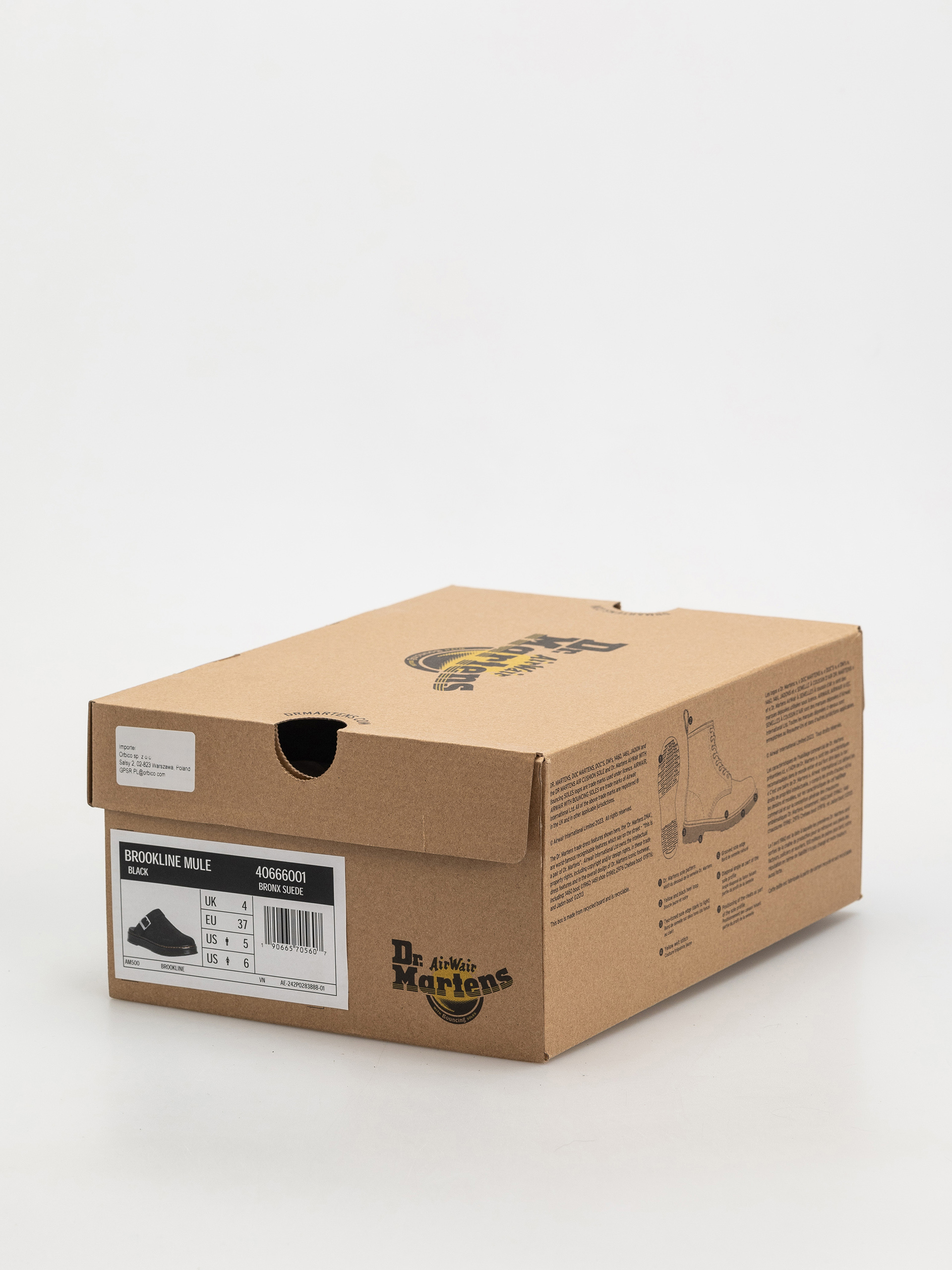 Pantofi Dr. Martens Brookline Mule (black bronx suede)