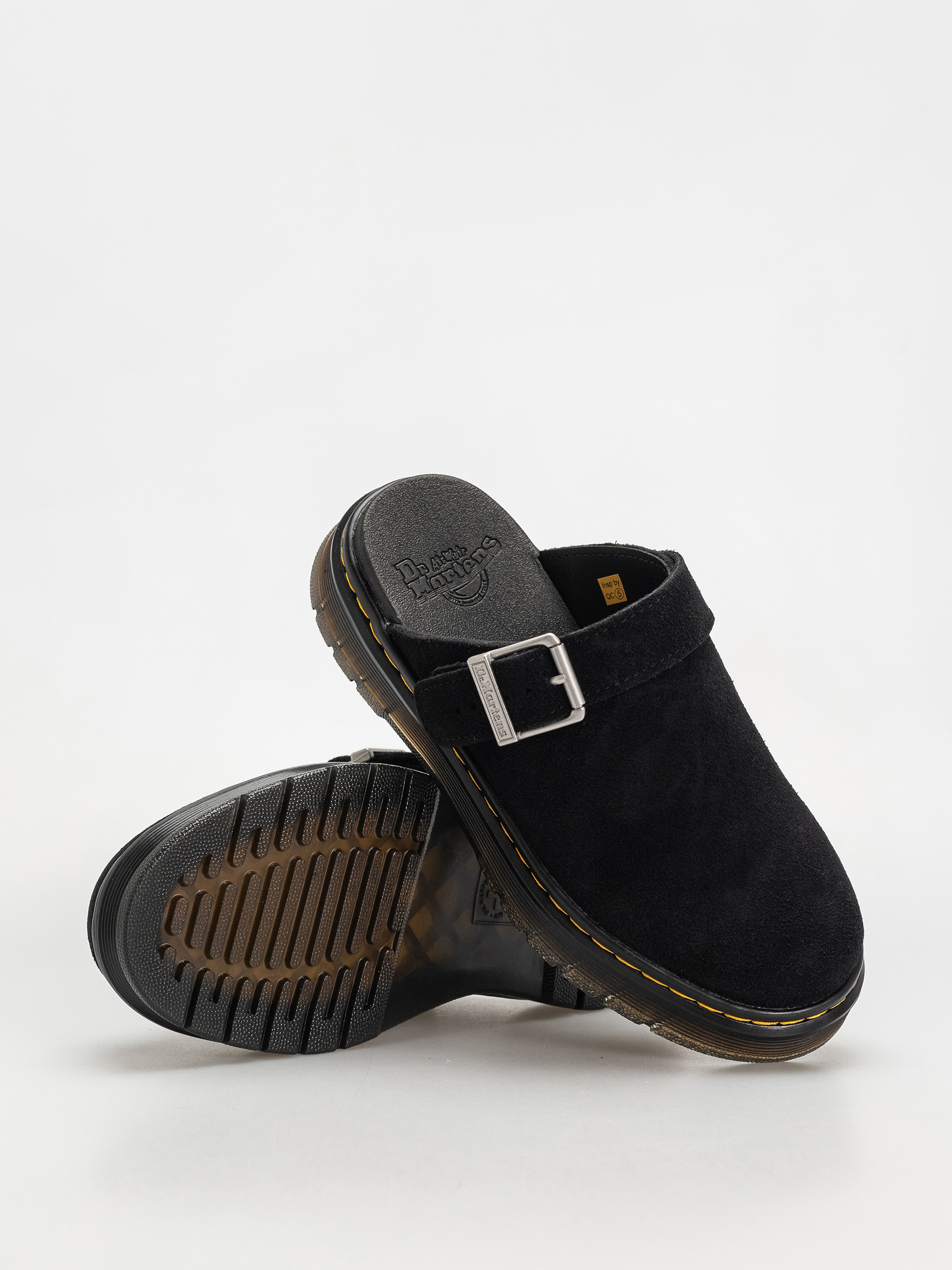 Pantofi Dr. Martens Brookline Mule (black bronx suede)