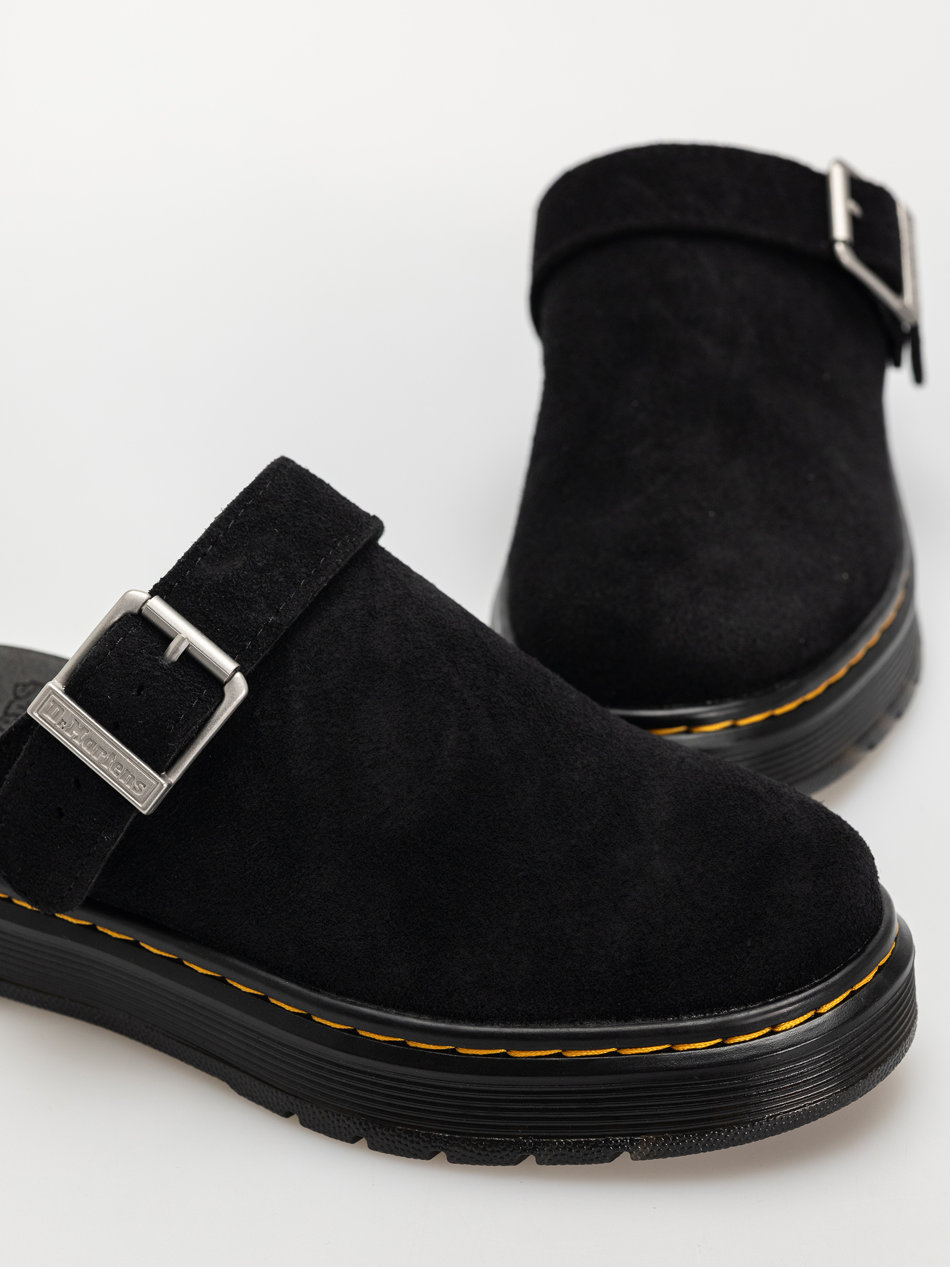 Pantofi Dr. Martens Brookline Mule (black bronx suede)