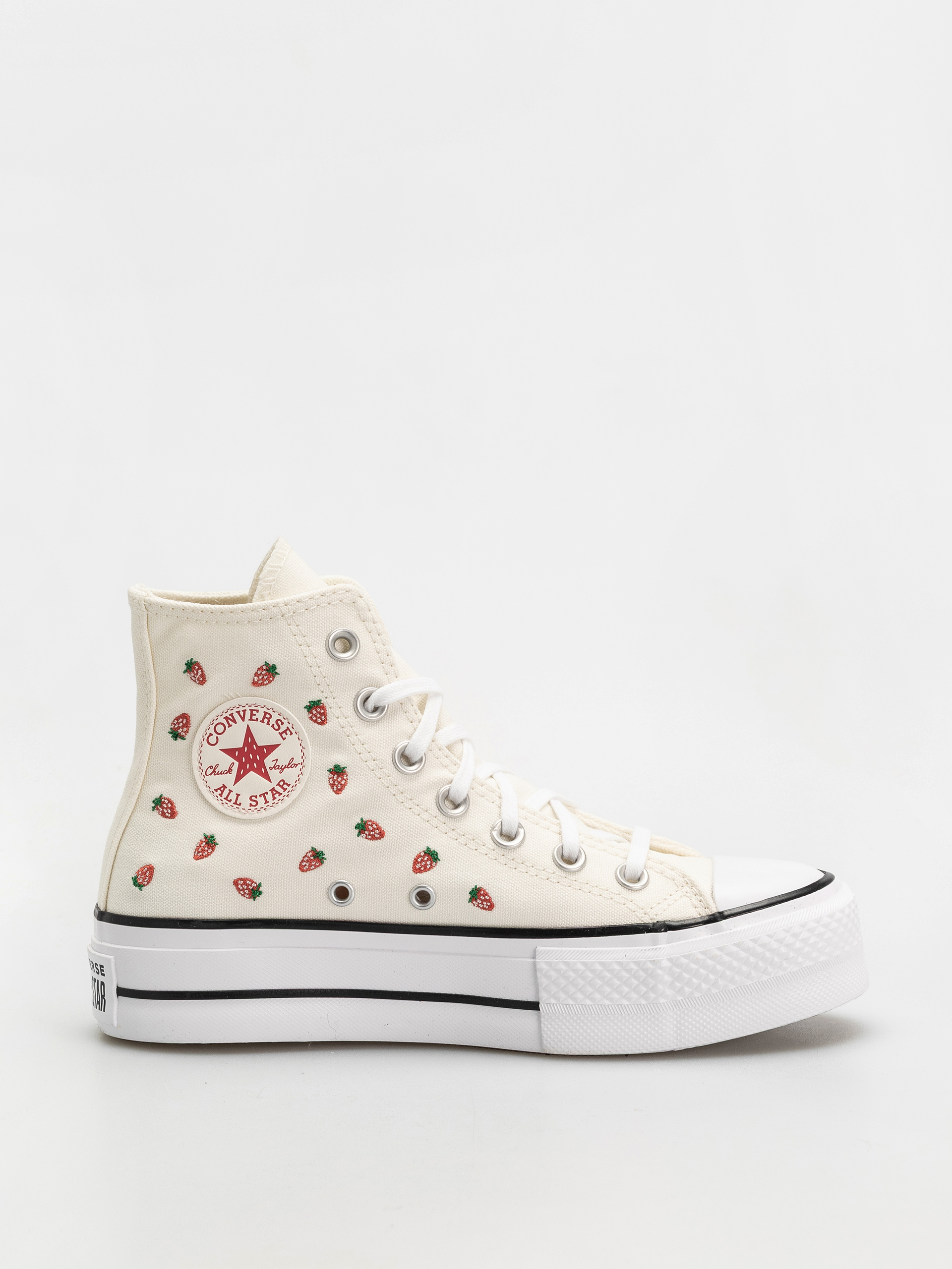 Teniși Converse Chuck Taylor All Star Lift Hi Wmn (egret/soft red/white)