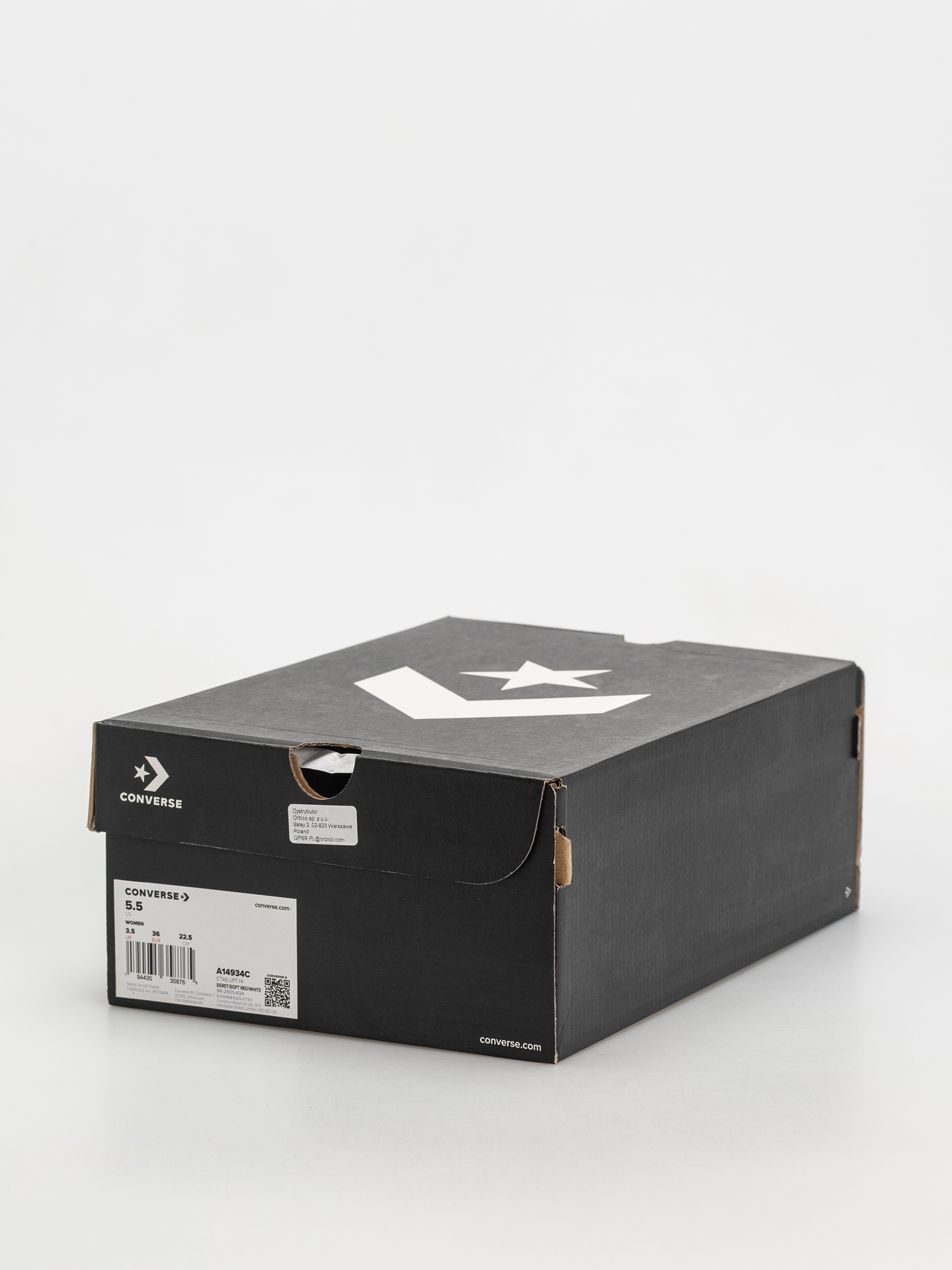 Teniși Converse Chuck Taylor All Star Lift Hi Wmn (egret/soft red/white)