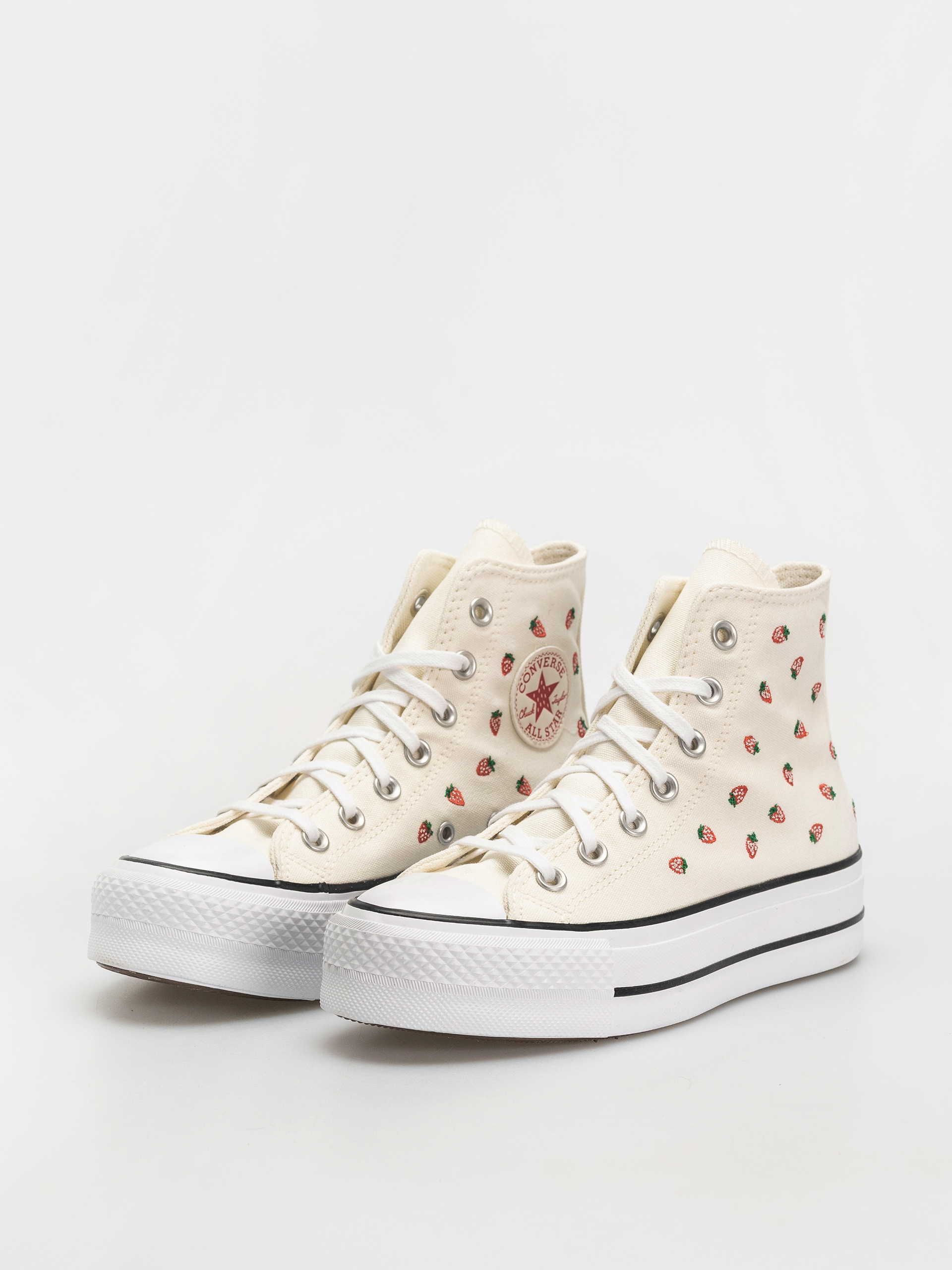 Teniși Converse Chuck Taylor All Star Lift Hi Wmn (egret/soft red/white)