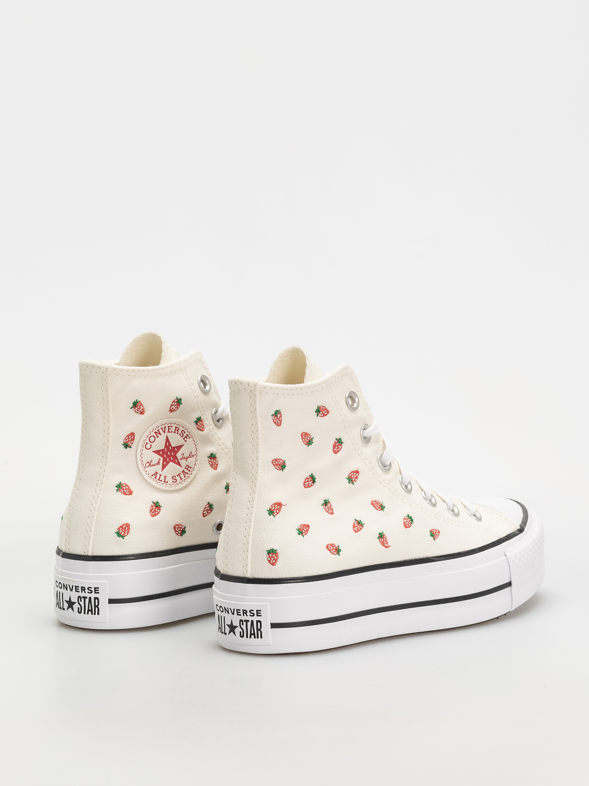 Teniși Converse Chuck Taylor All Star Lift Hi Wmn (egret/soft red/white)