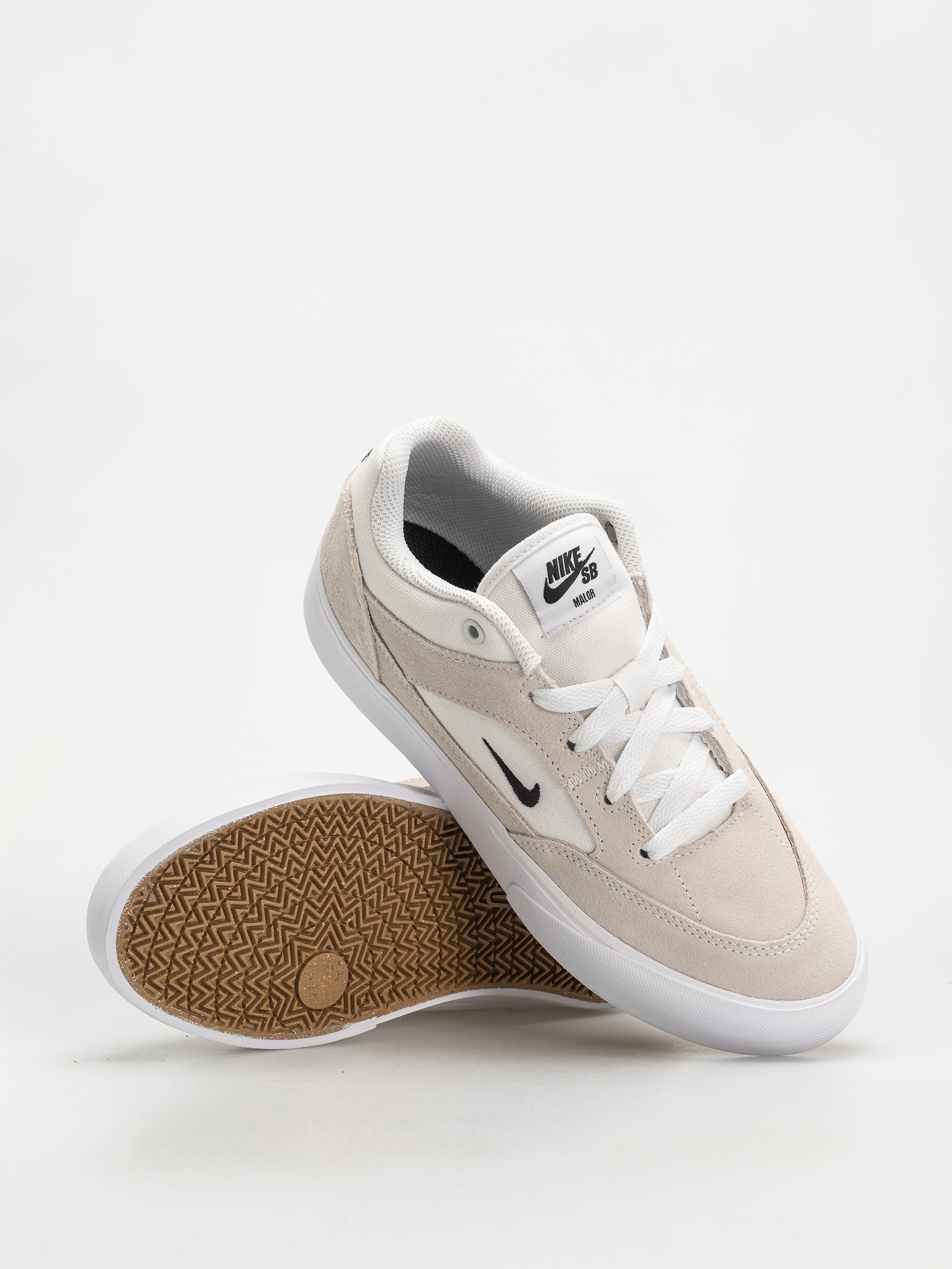 Pantofi Nike SB Malor JR (white/black summit white gum light brown)