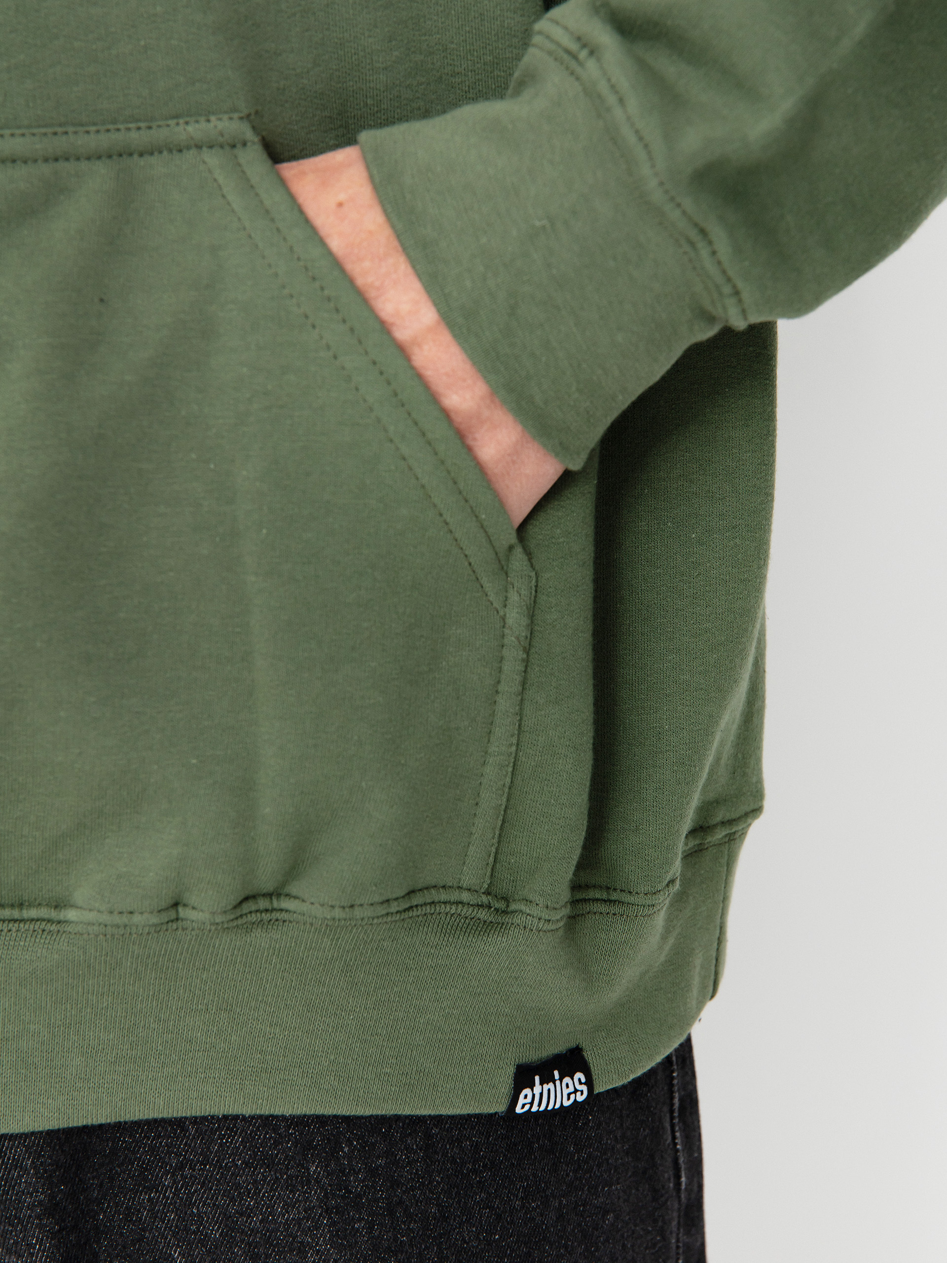 Hanorac cu glugă Etnies Classic Icon HD (olive)