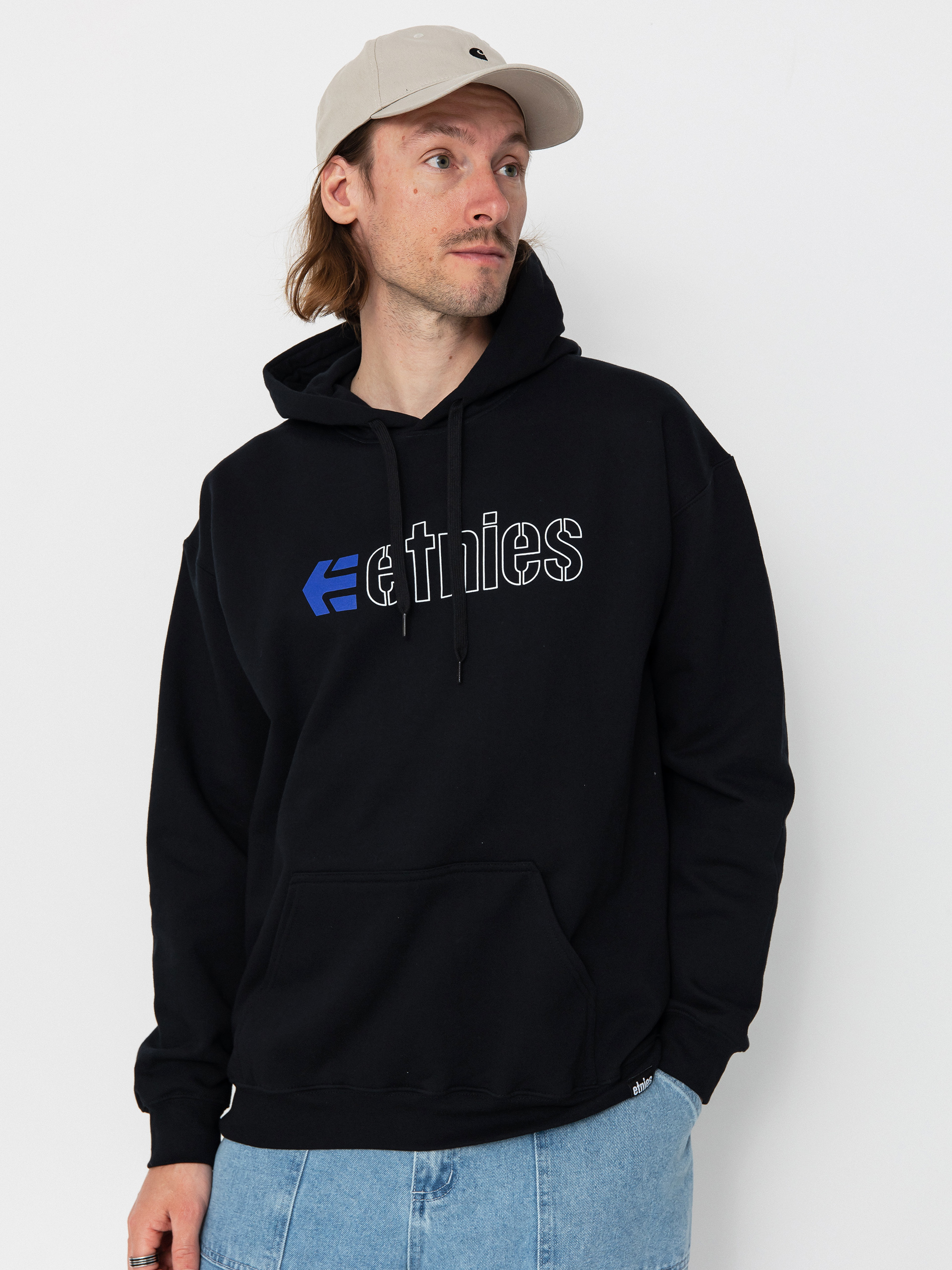 Hanorac cu glugă Etnies Ecorp HD (black/blue/white)