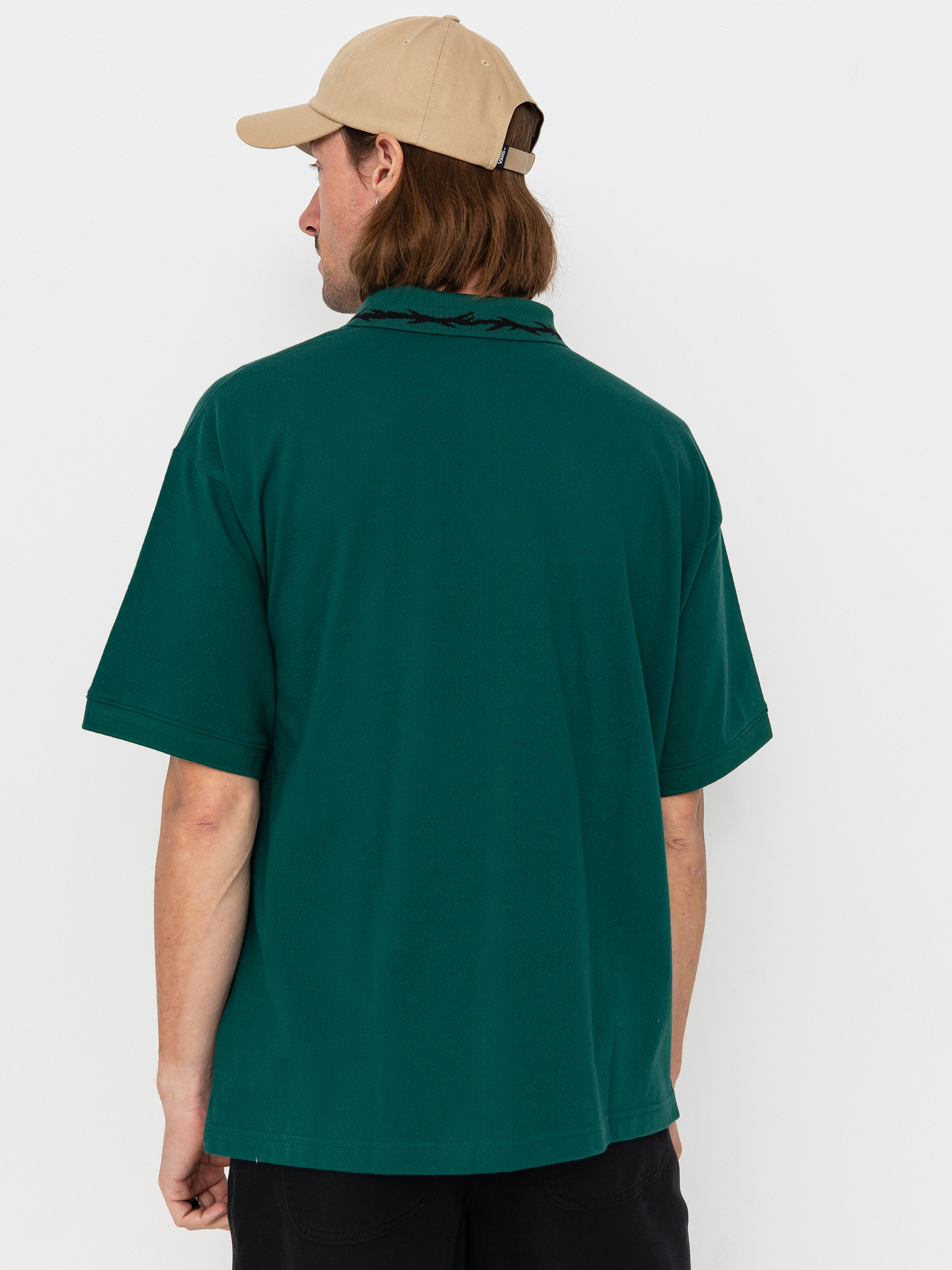 Tricou Vans Skate Mesh Polo (rain forest)