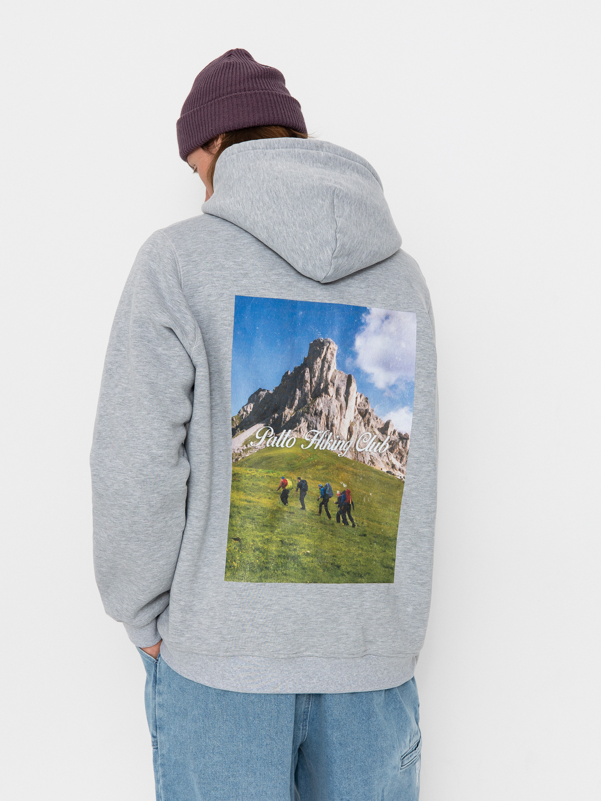 Hanorac cu glugă Palto Hiking Club HD (grey)