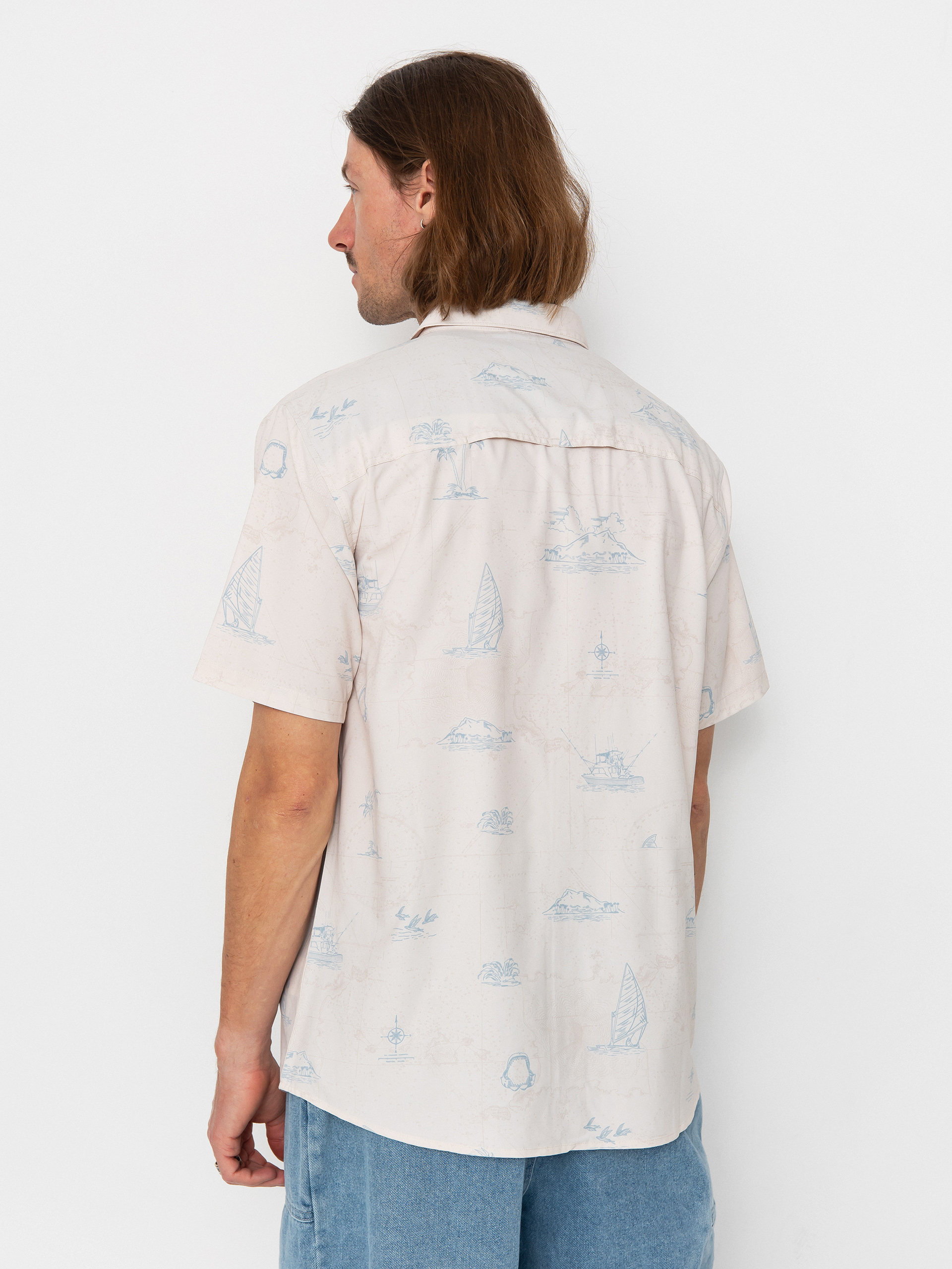 Cămașă Salty Crew Helmsman Uv Button Up (oyster)