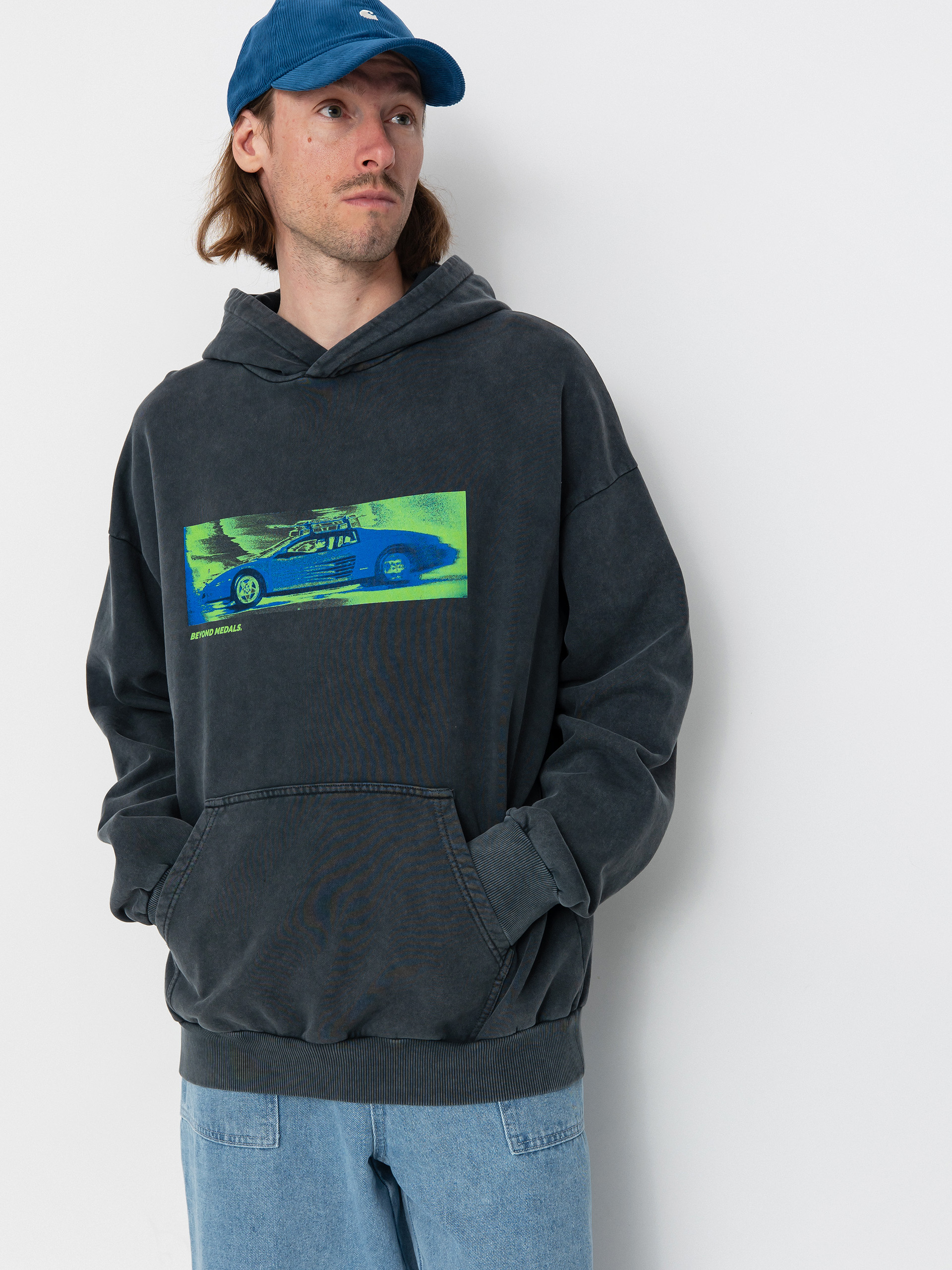 Hanorac cu glugă Beyond Medals Acid Ski HD (black)