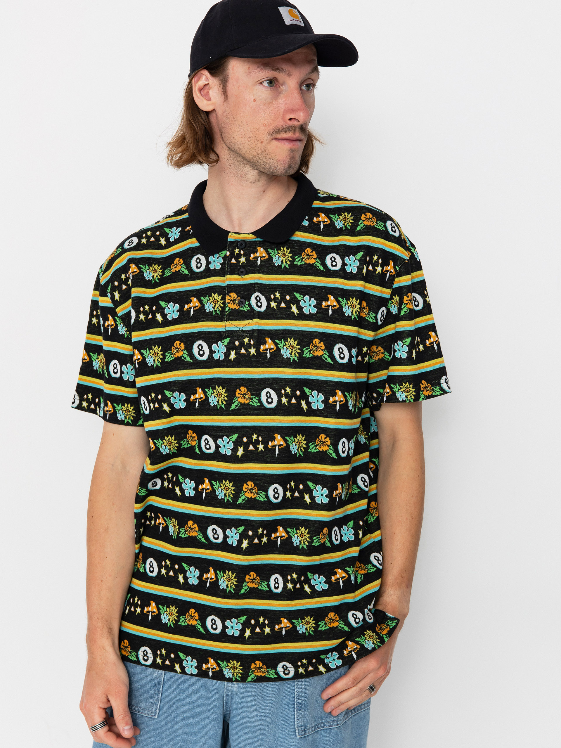 Tricou polo Santa Cruz Winkowski Trip Stripe (ocho trip)