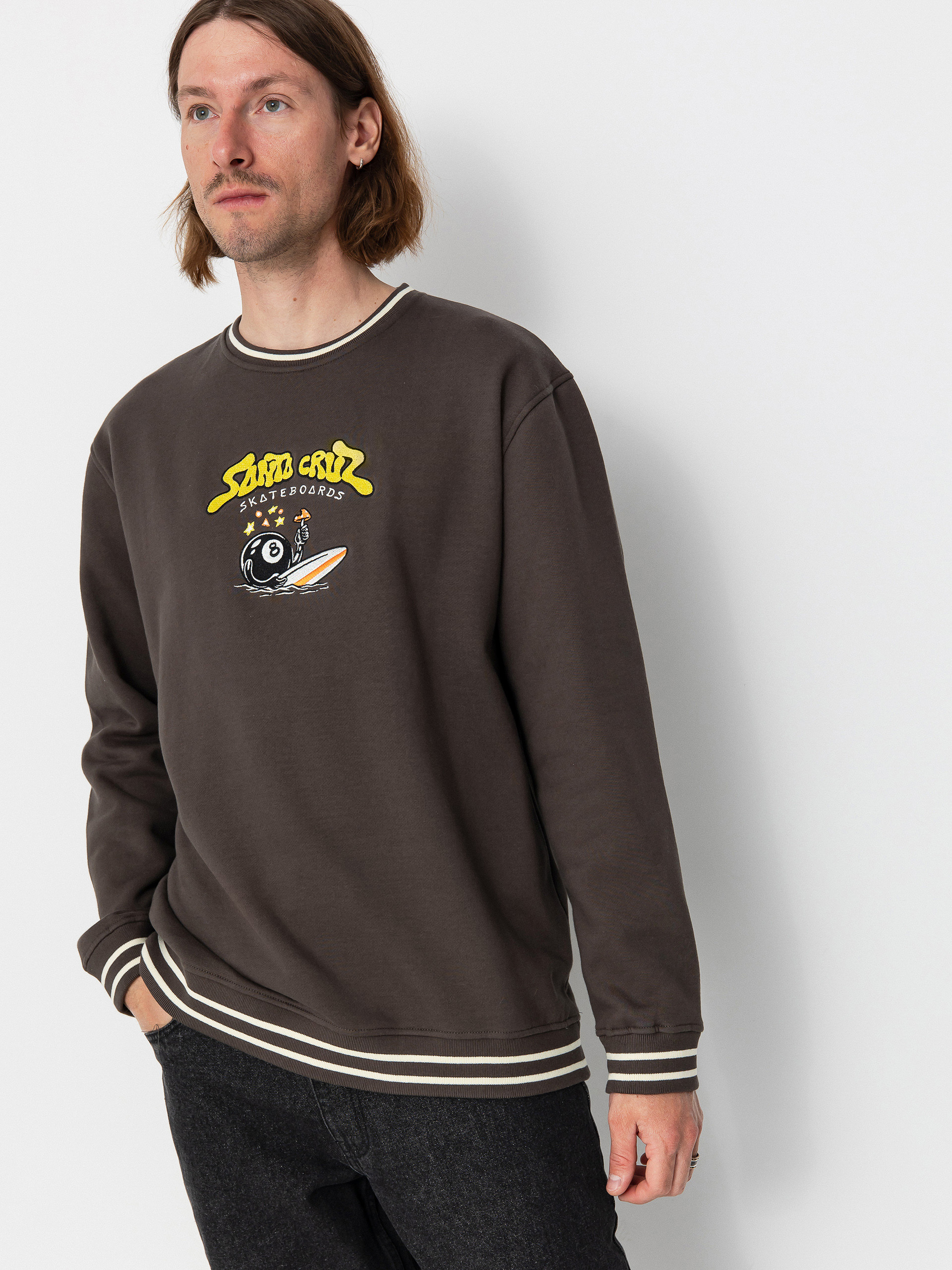 Hanorac Santa Cruz Winkowski Surf Front Crew (washed black)