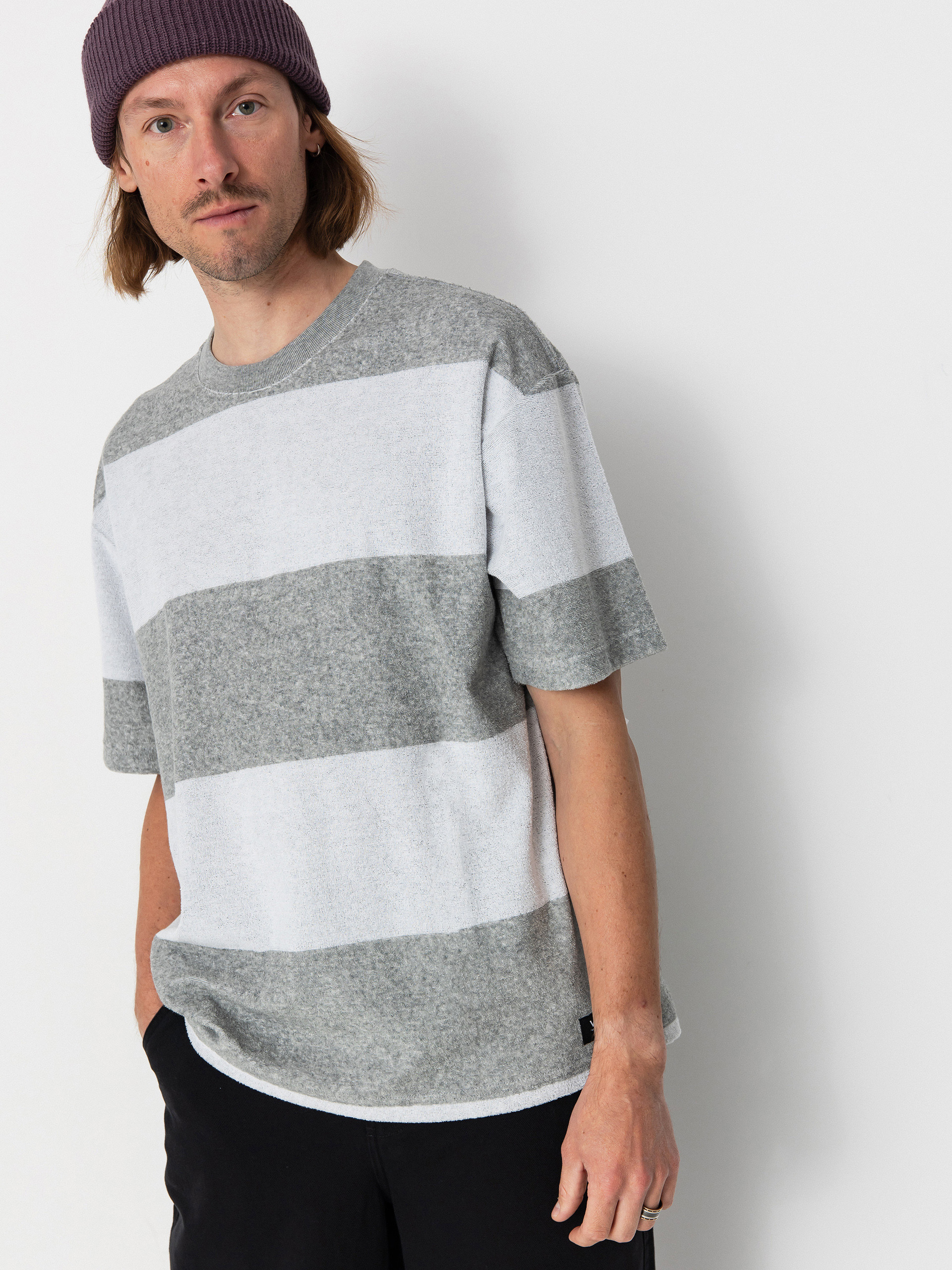 Tricou Vans Bergman Stripe (cement heather)