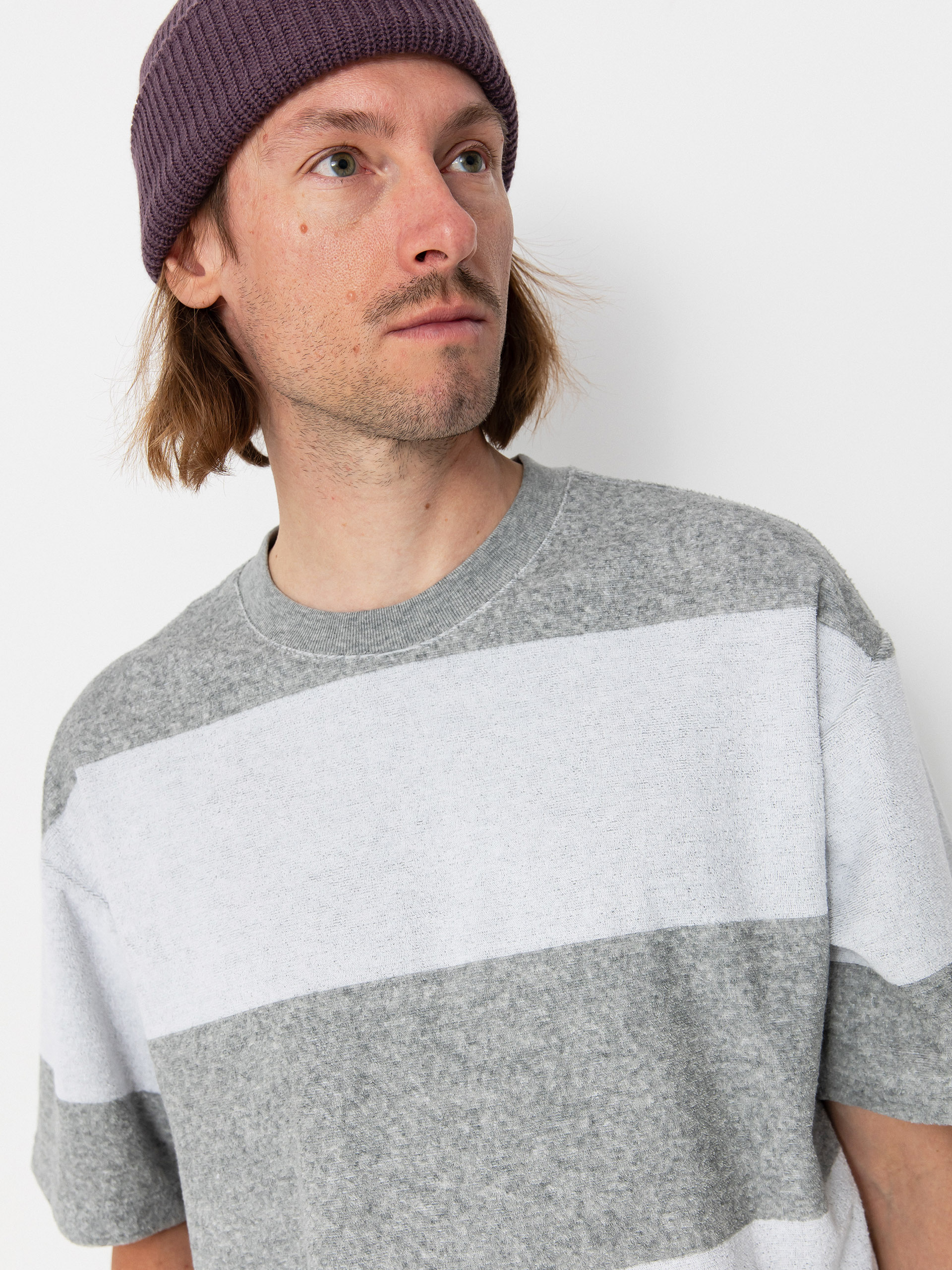 Tricou Vans Bergman Stripe (cement heather)
