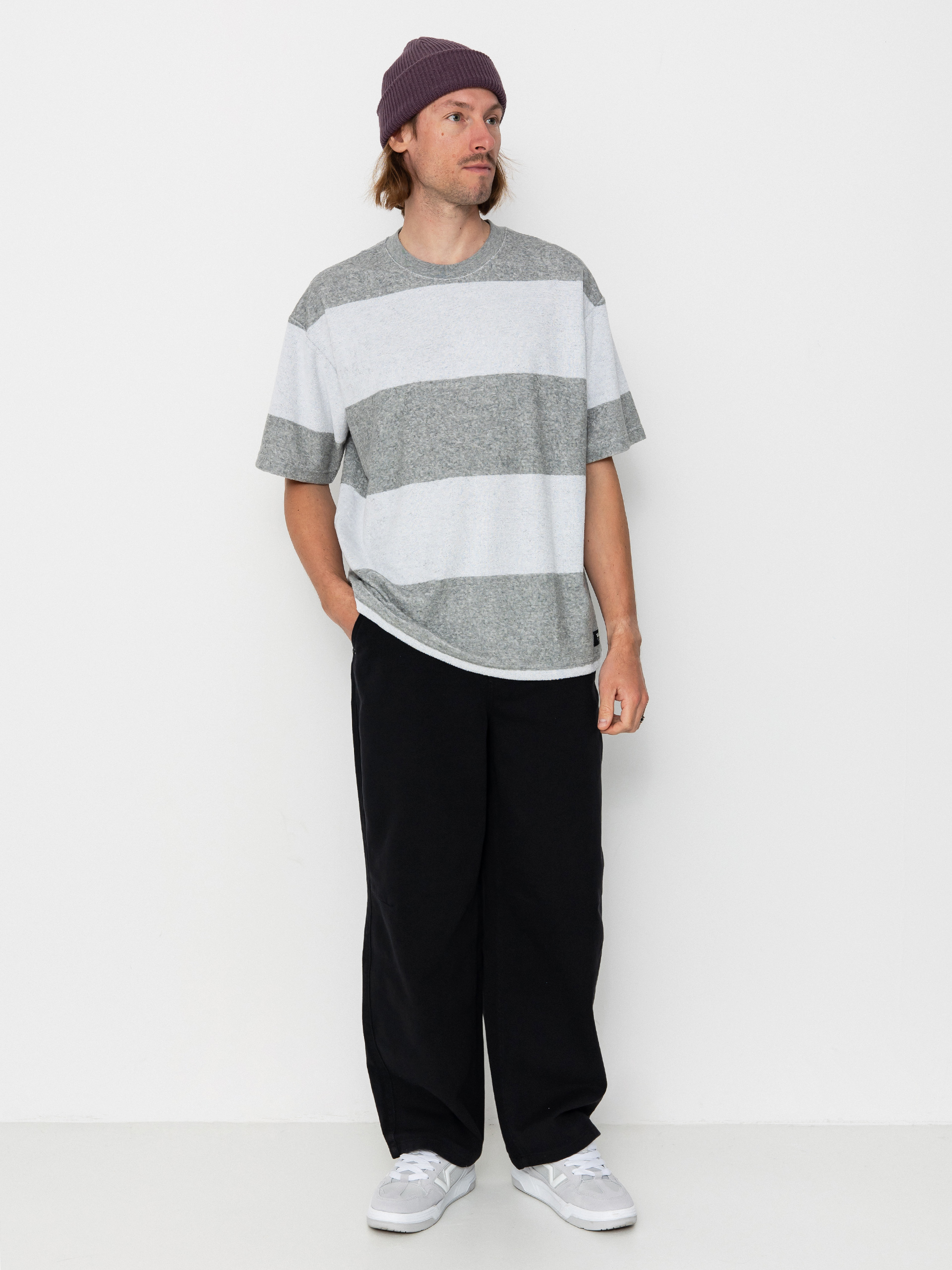 Tricou Vans Bergman Stripe (cement heather)