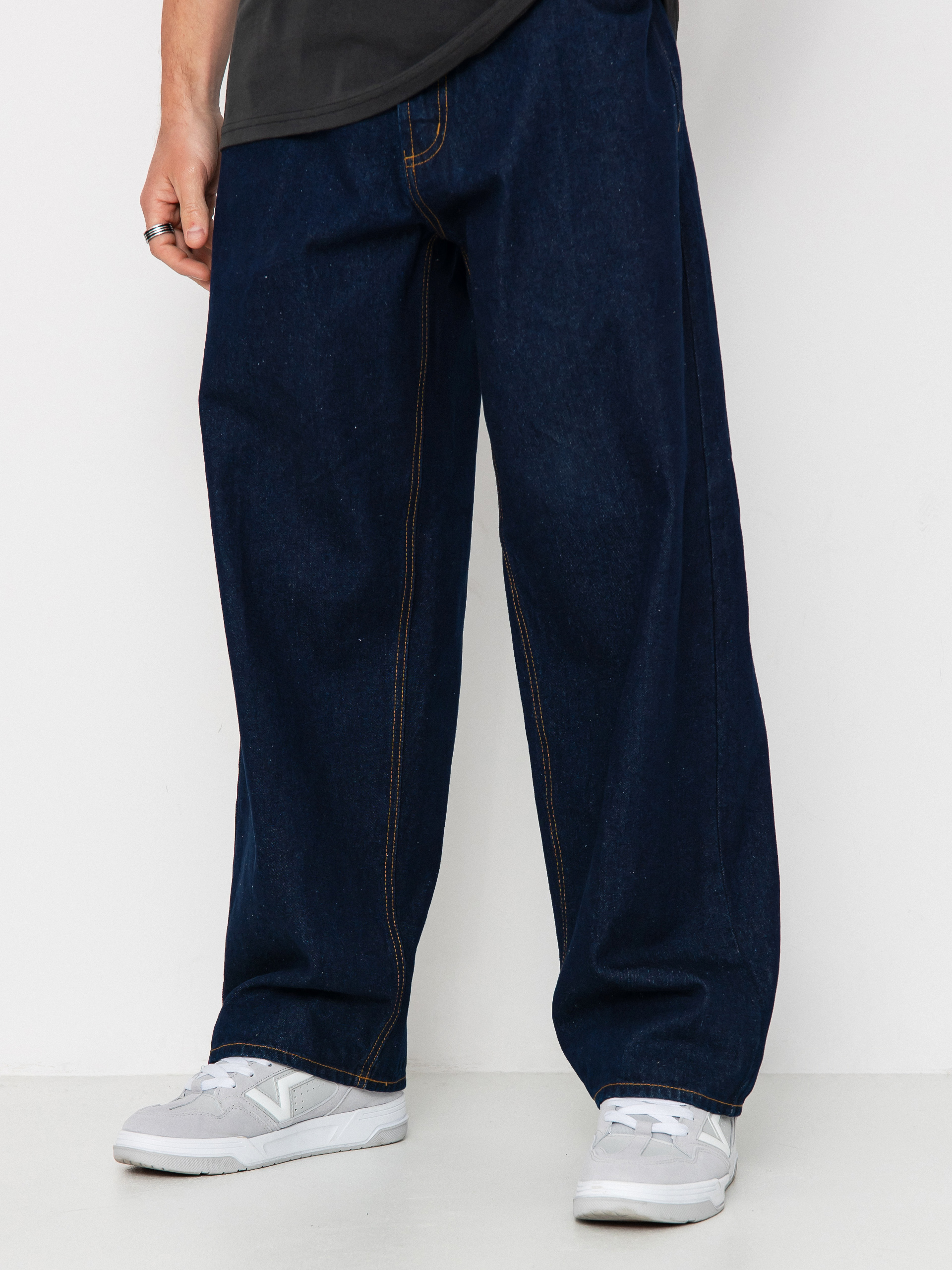 Pantaloni OBEY Bigwig Baggy Denim (rinse indigo)