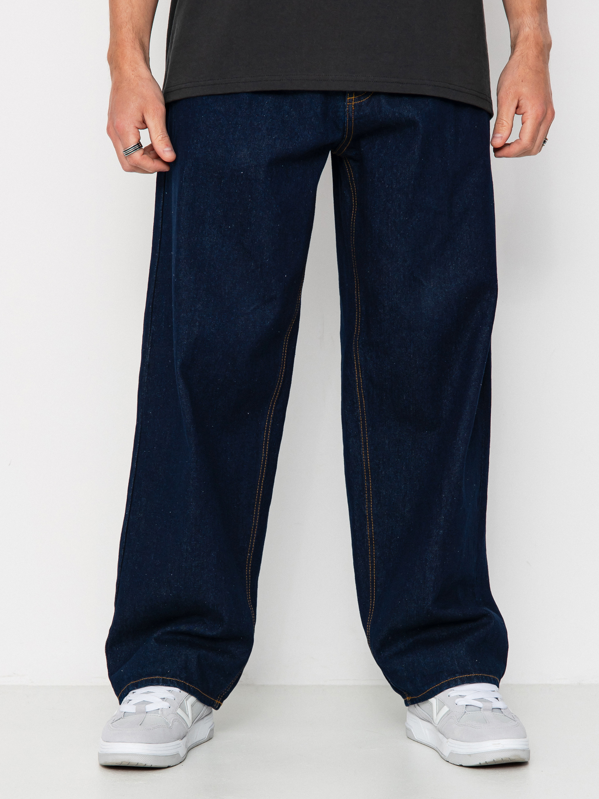 Pantaloni OBEY Bigwig Baggy Denim (rinse indigo)