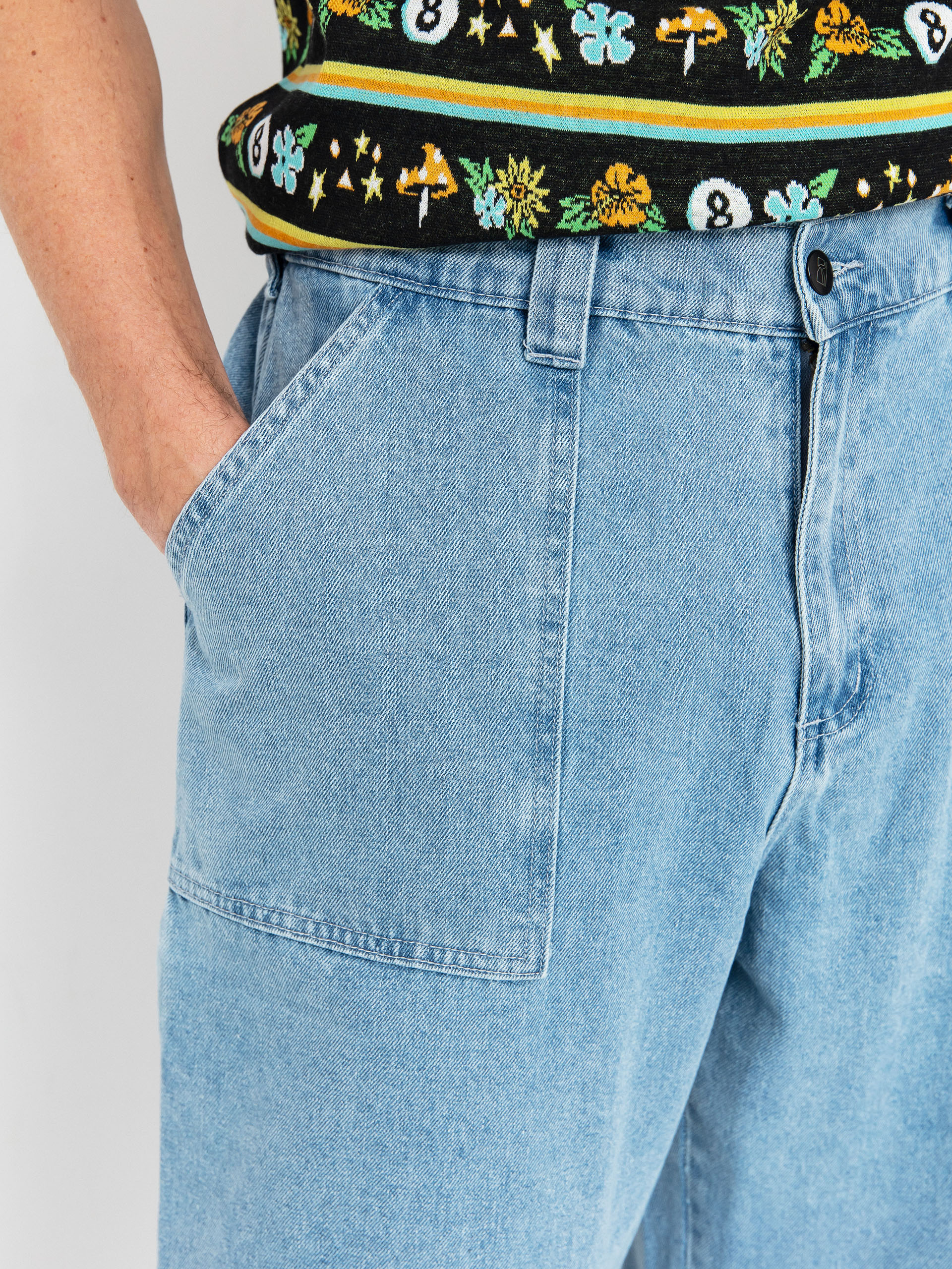 Pantaloni Poetic Collective Painter (light denim wash)