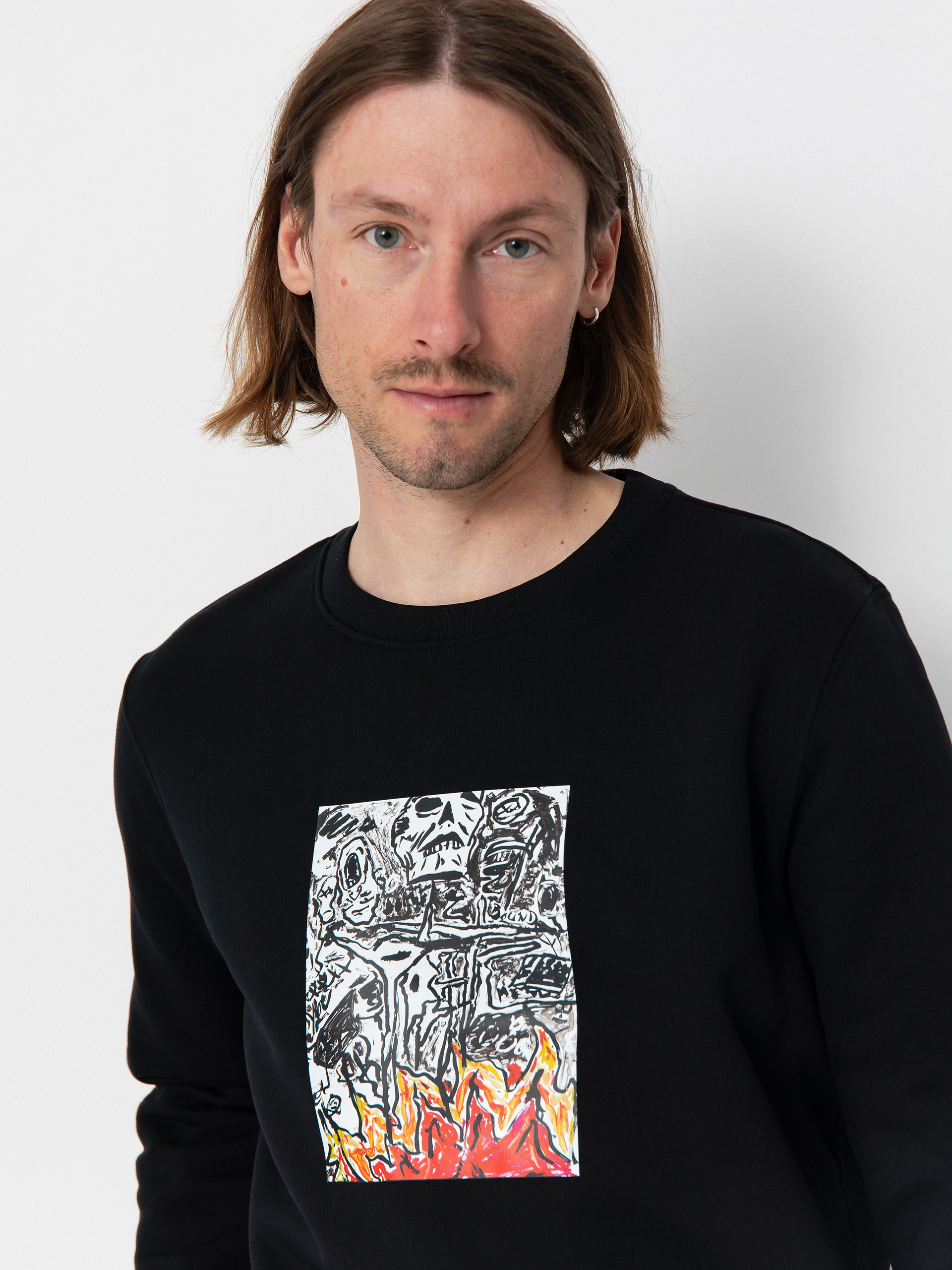 Hanorac Poetic Collective Burning Skull (black)