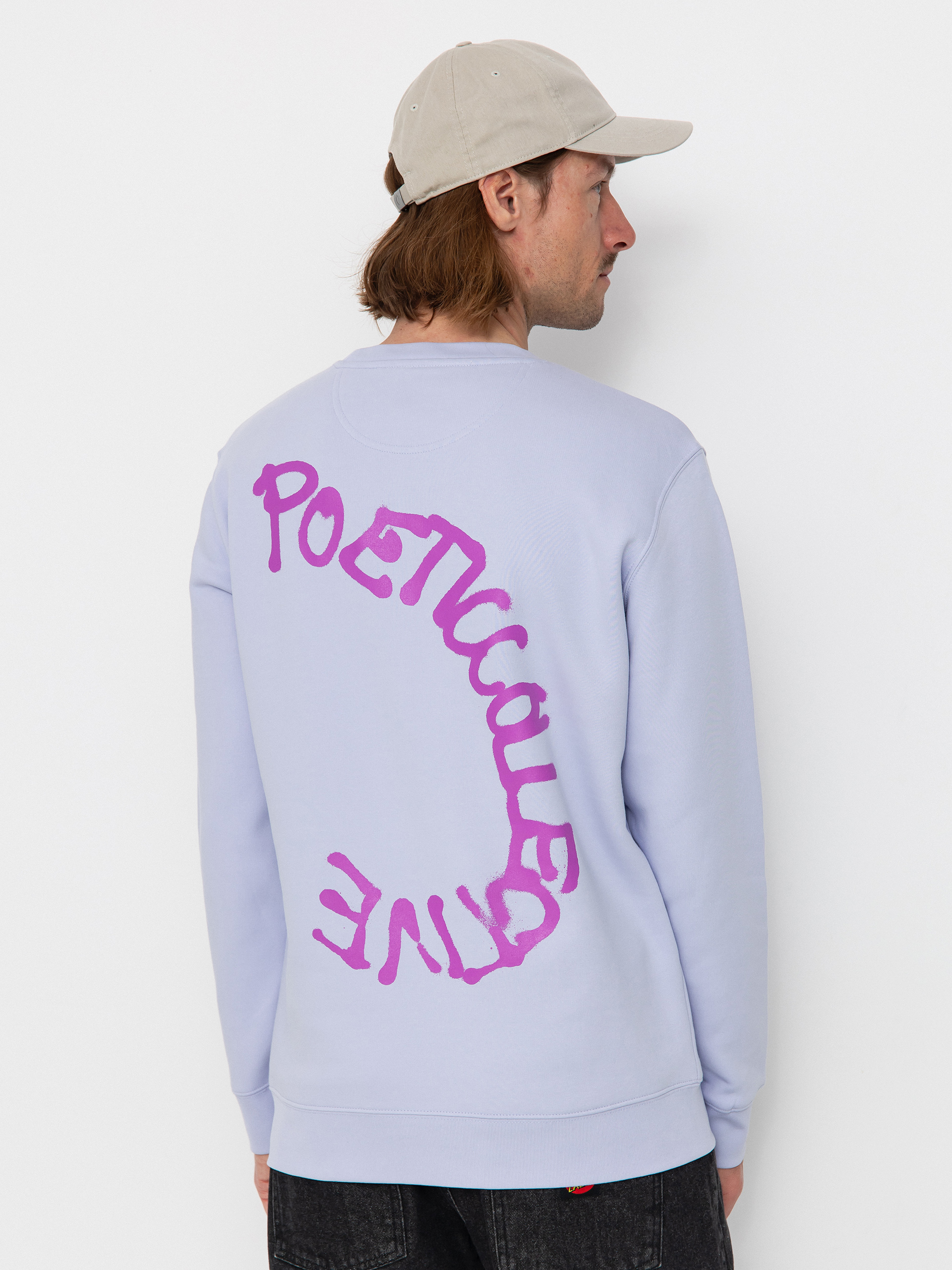 Hanorac Poetic Collective Spray Text (purple)