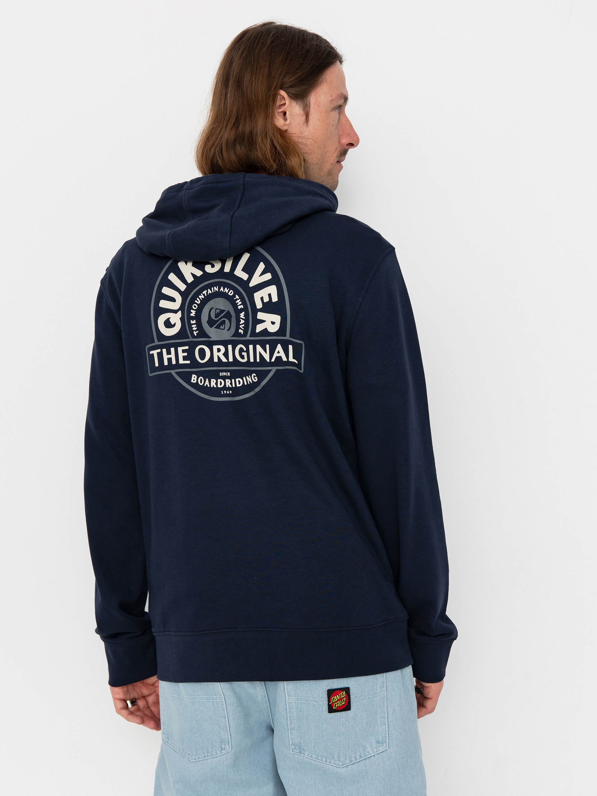 Hanorac cu glugă Quiksilver Graphic Mix ZHD (dark navy)