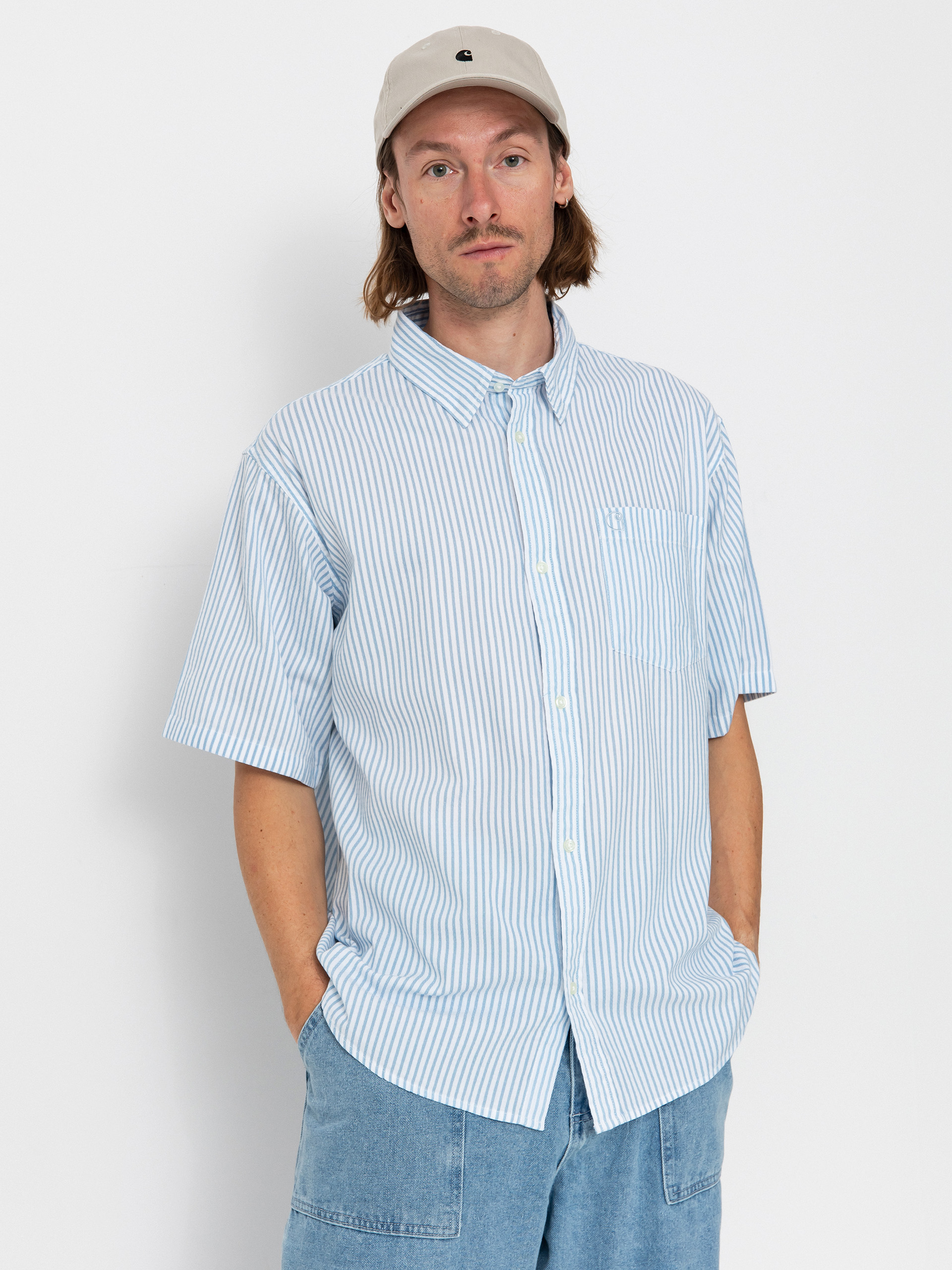 Cămașă Carhartt WIP Phelps (phelps stripe/bluebird)