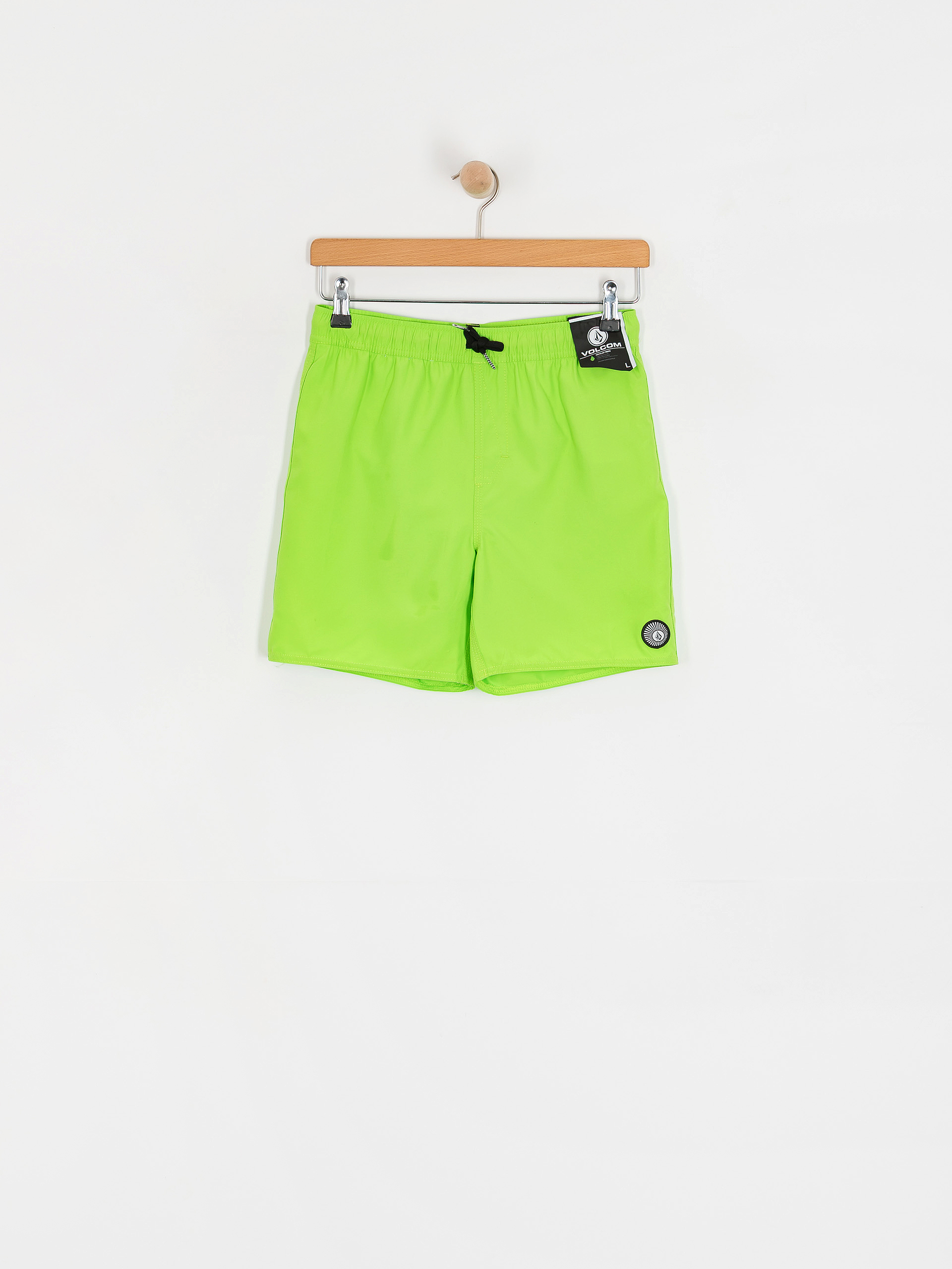Pantaloni scurți Volcom Lido Solid JR (electric green)