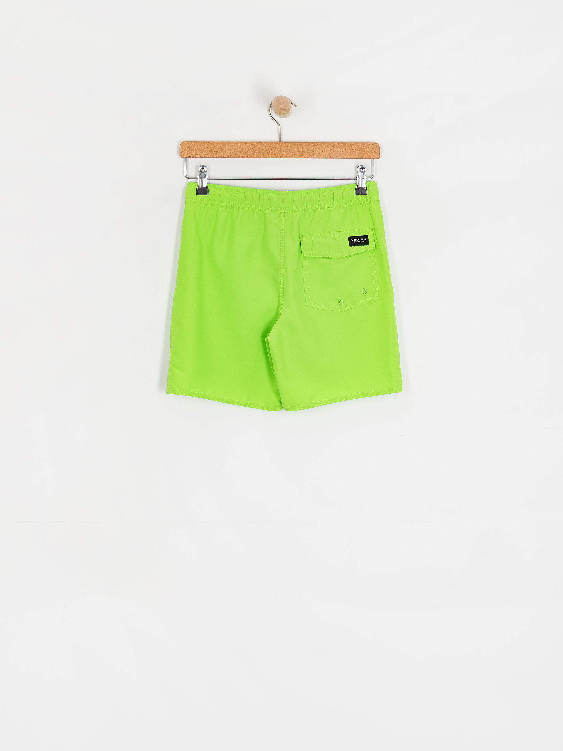 Pantaloni scurți Volcom Lido Solid JR (electric green)
