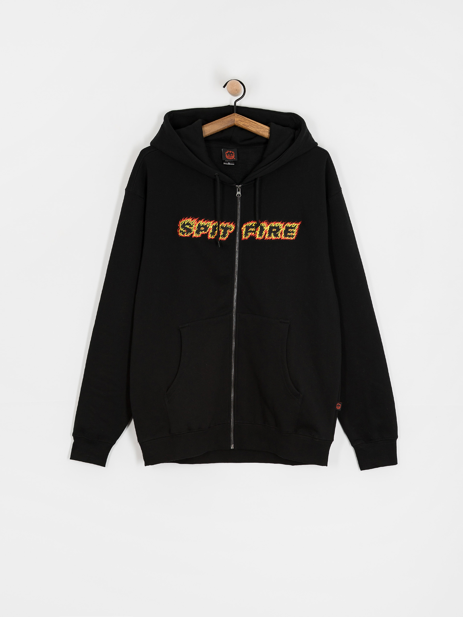 Hanorac cu glugă Spitfire Flames Script ZHD