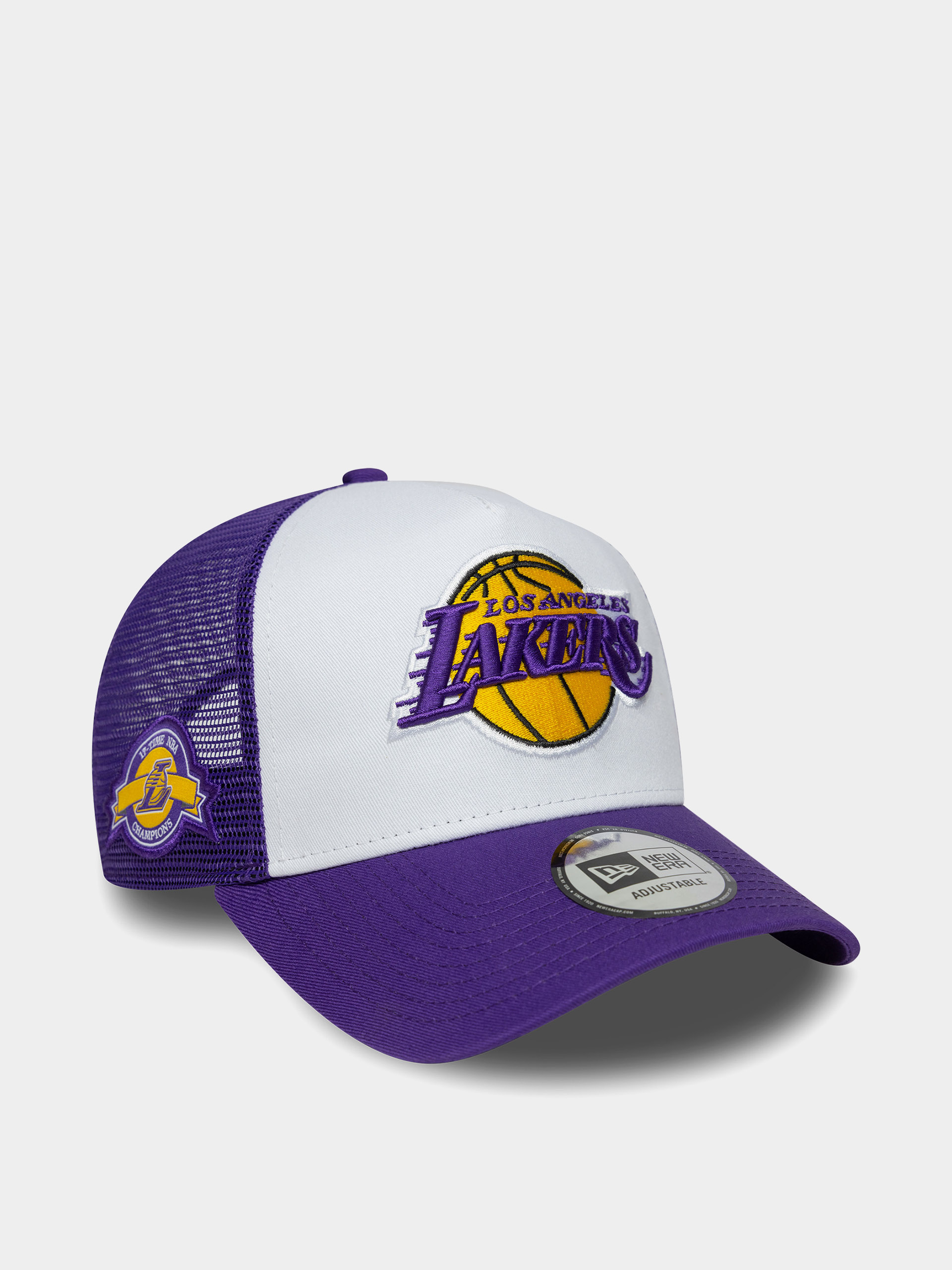 Șapcă New Era NBA Side Patch Trucker Los Angeles Lakers (violet/white)