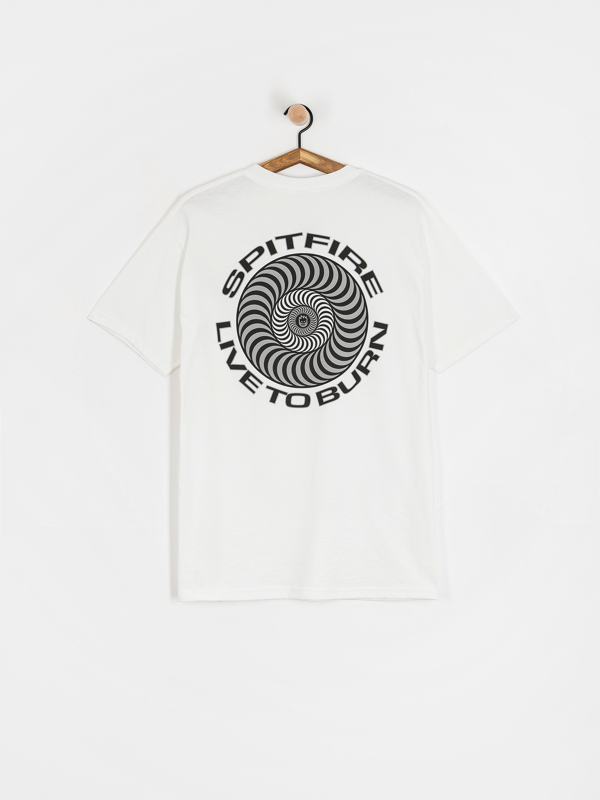 Tricou Spitfire Live To Burn Classic (white)