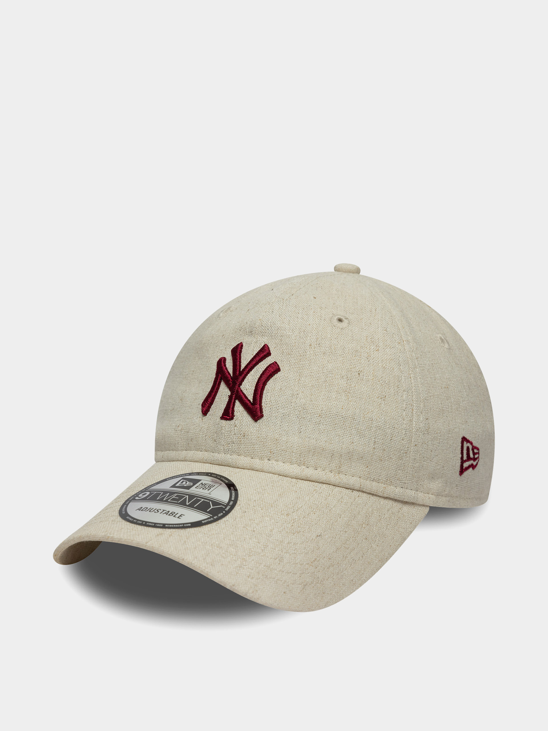 Șapcă New Era Linen 9Twenty New York Yankees (stone chalk)