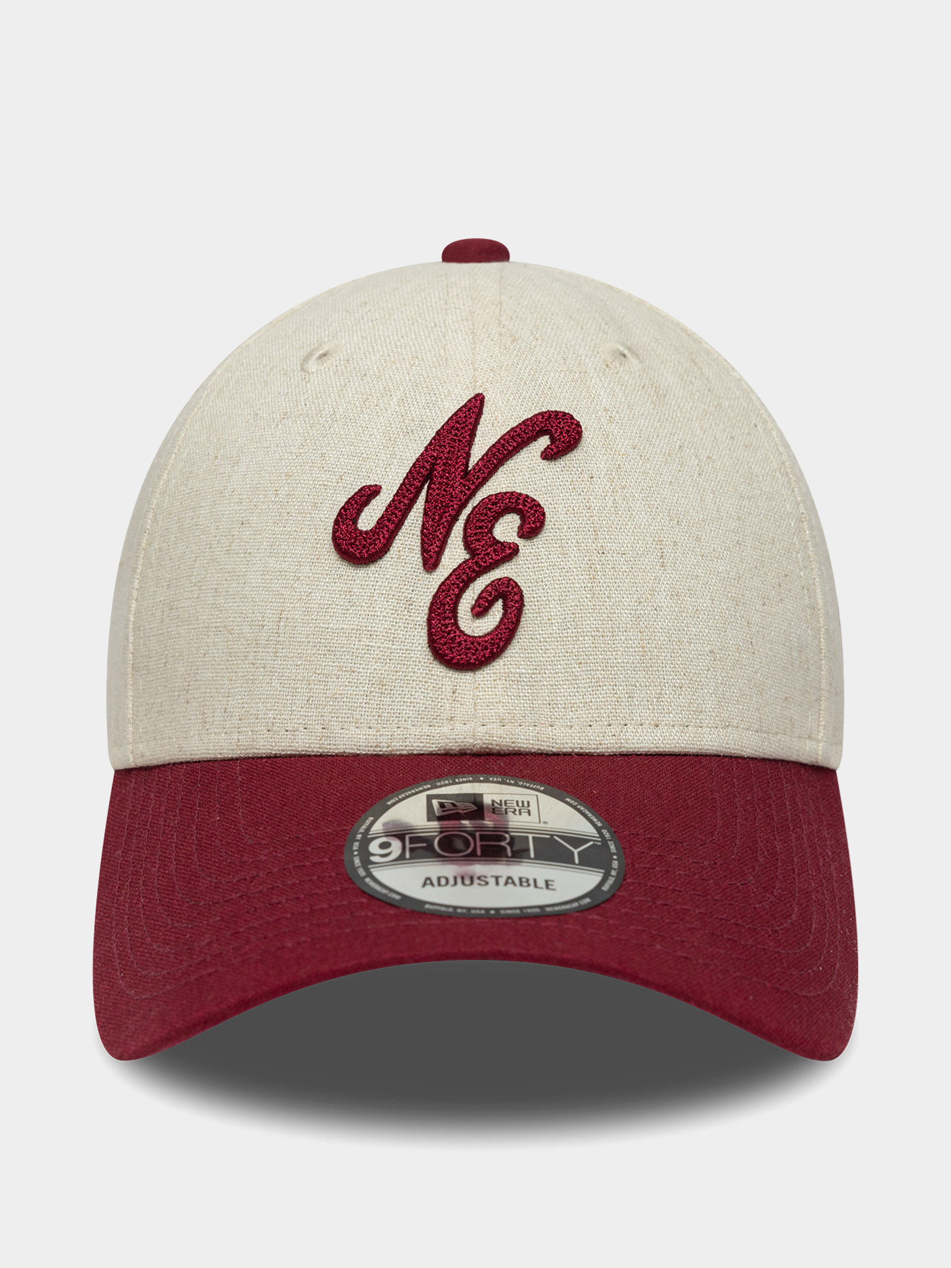 Șapcă New Era Linen 9Forty Ne (red/chalk)