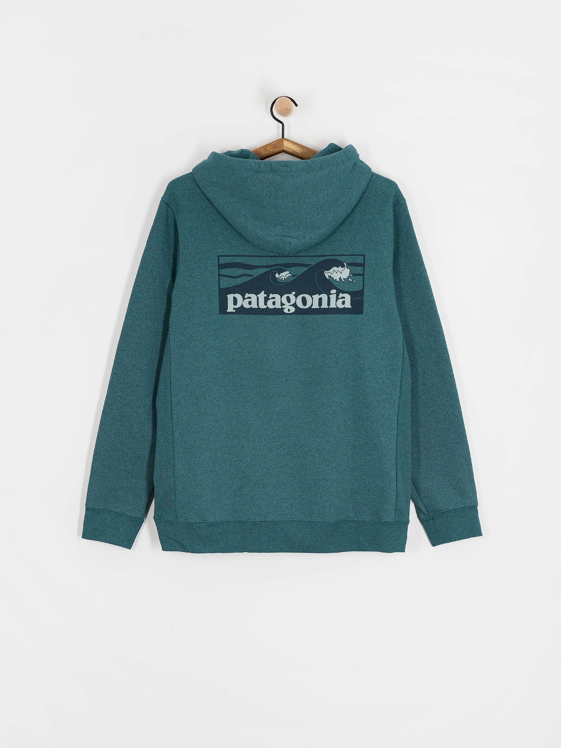 Hanorac cu glugă Patagonia Boardshort Logo Uprisal HD (wetland blue)