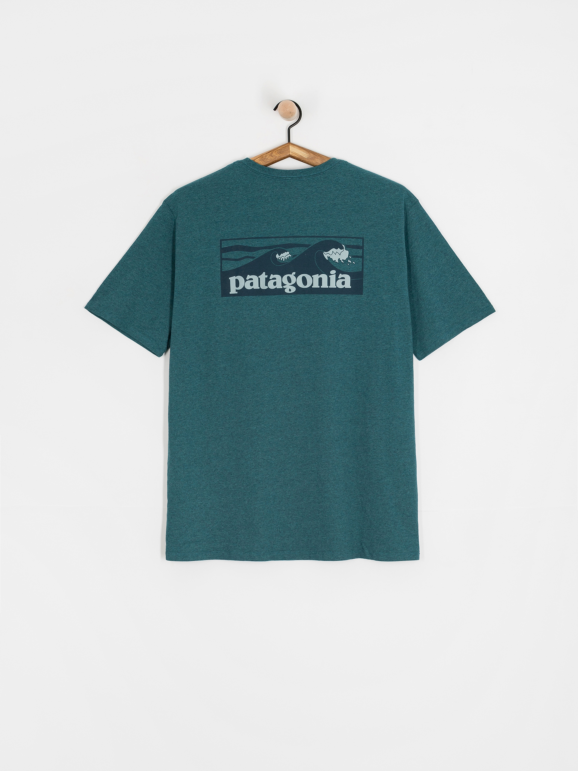 Tricou Patagonia Boardshort Logo Pocket Responsibili (wetland blue)