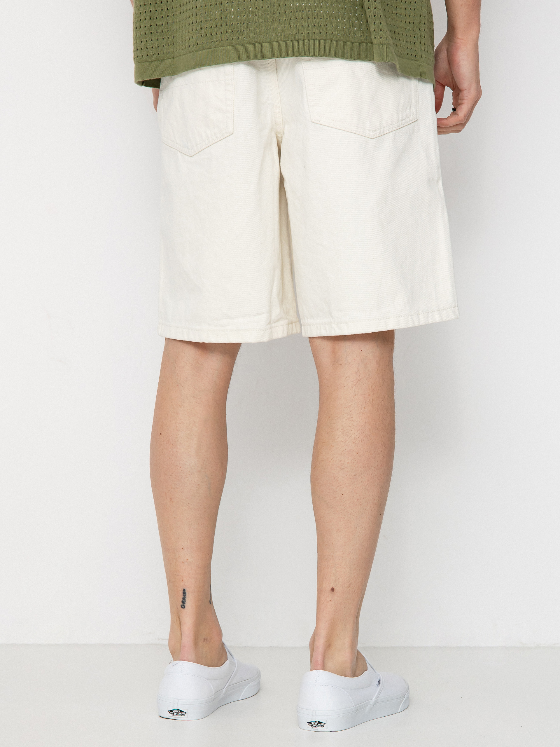 Pantaloni scurți Vans Check 5 Baggy Denim (marshmallow)