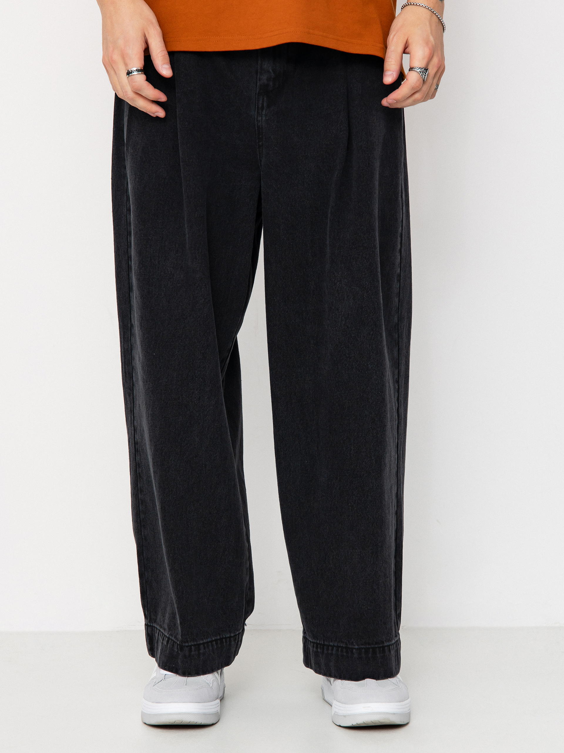 Pantaloni OBEY Oliver Denim Pleated (faded black)
