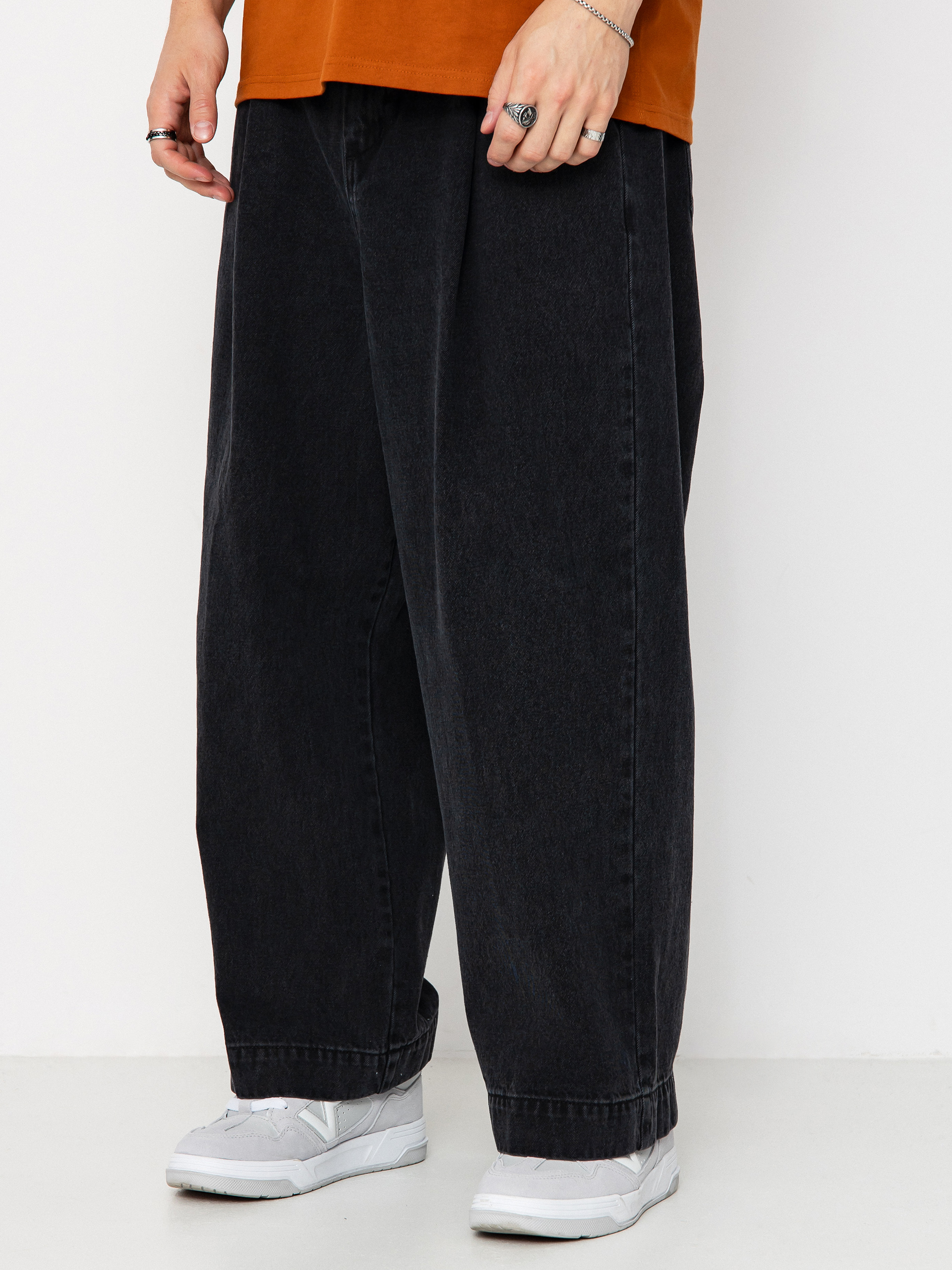 Pantaloni OBEY Oliver Denim Pleated (faded black)