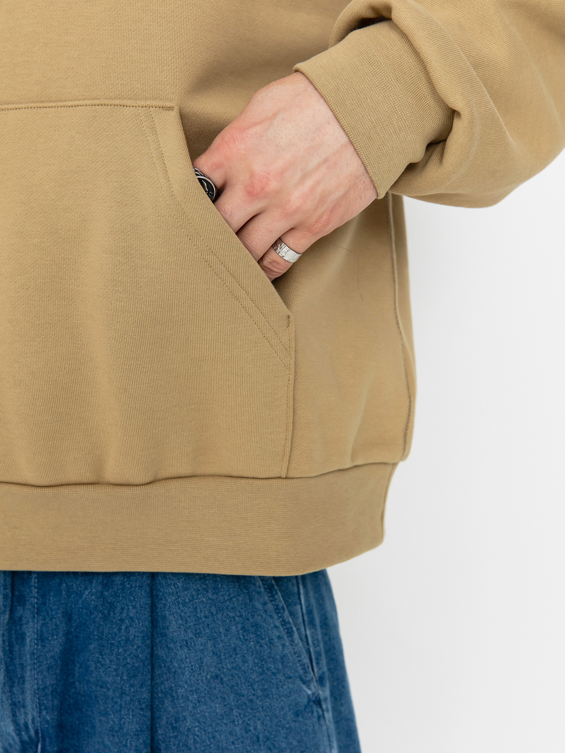 Hanorac cu glugă Nike SB Essential Logo HD (parachute beige/white)