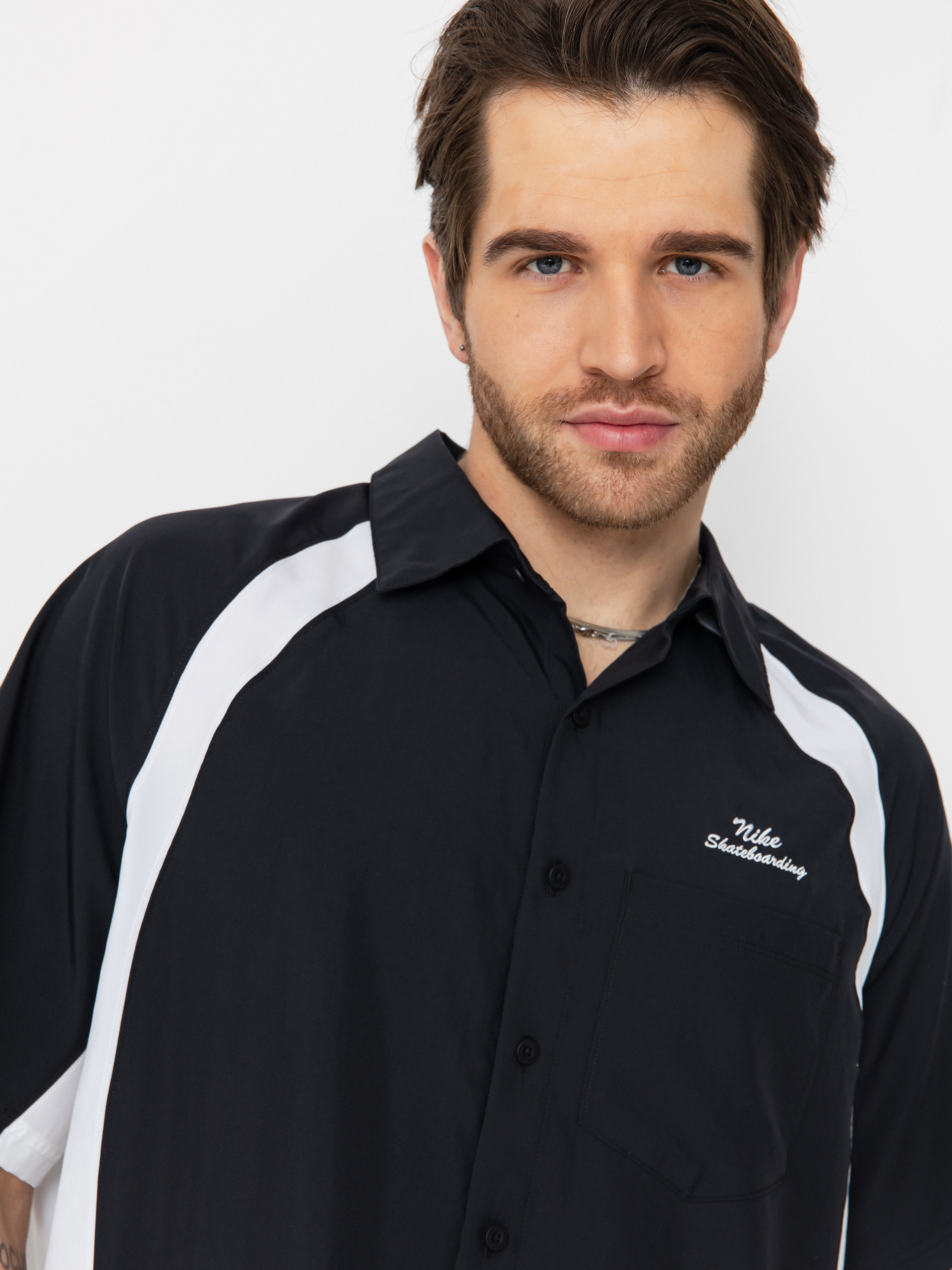 Cămașă Nike SB Dri Fit Bowler2 Woven (black/white/white)