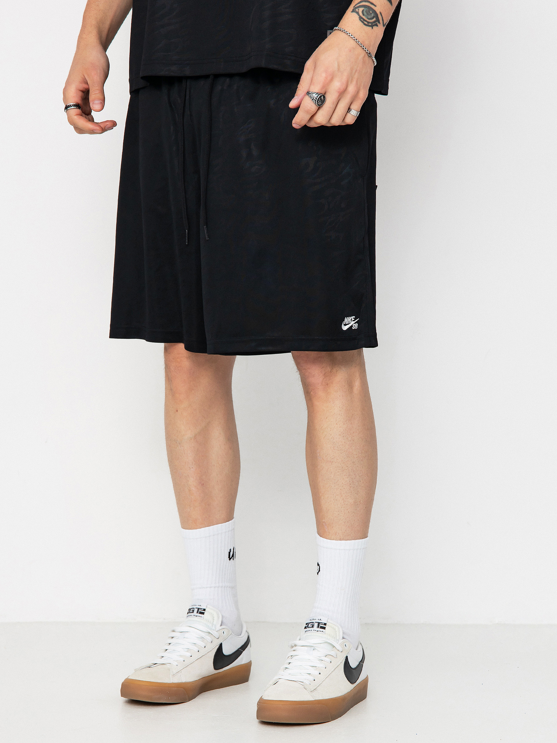 Pantaloni scuru021bi Nike SB Dri Fit Jacquard (black/white)