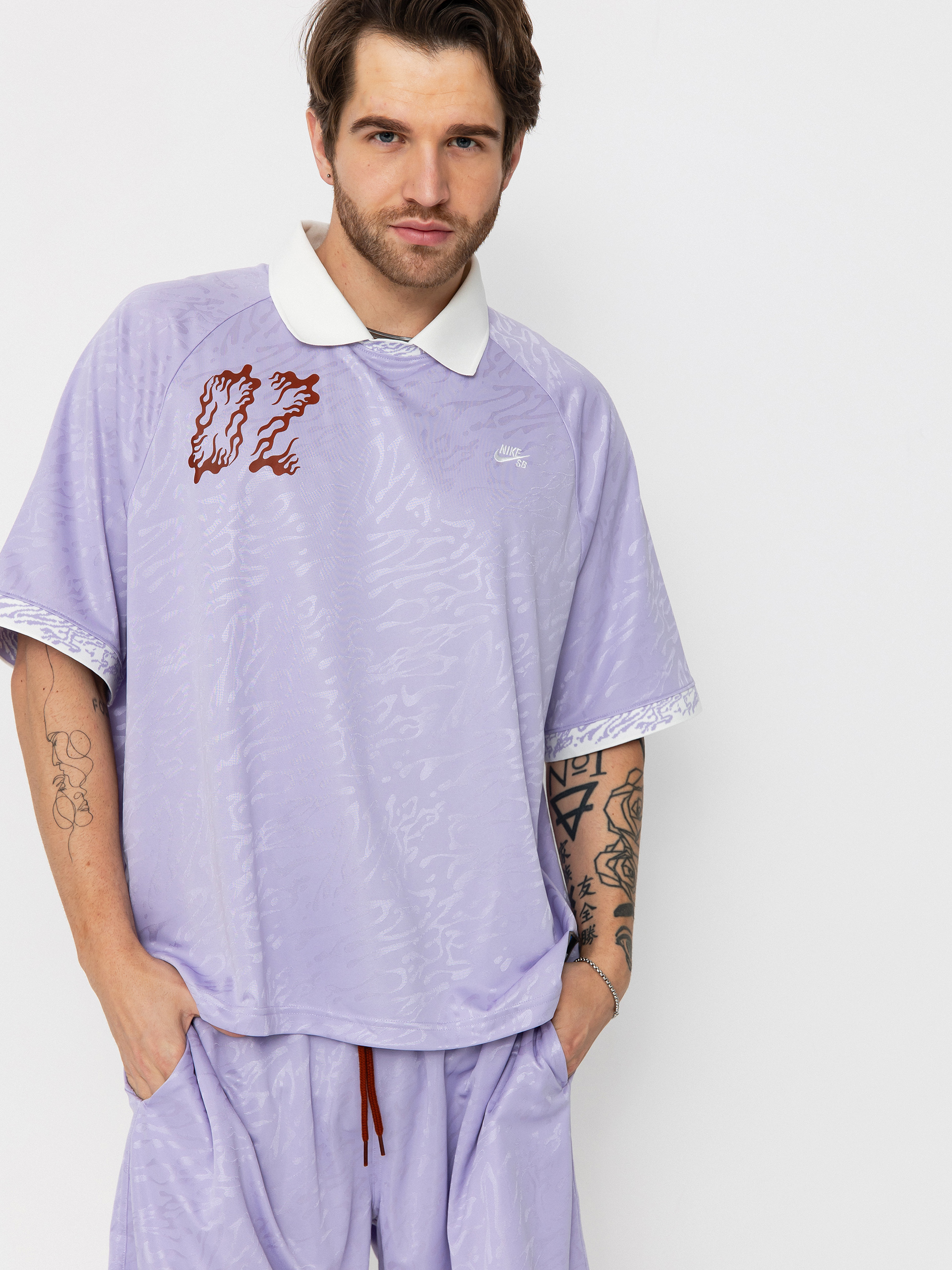 Tricou Nike SB Dri Fit Jacquard (hydrangeas/sail/white)