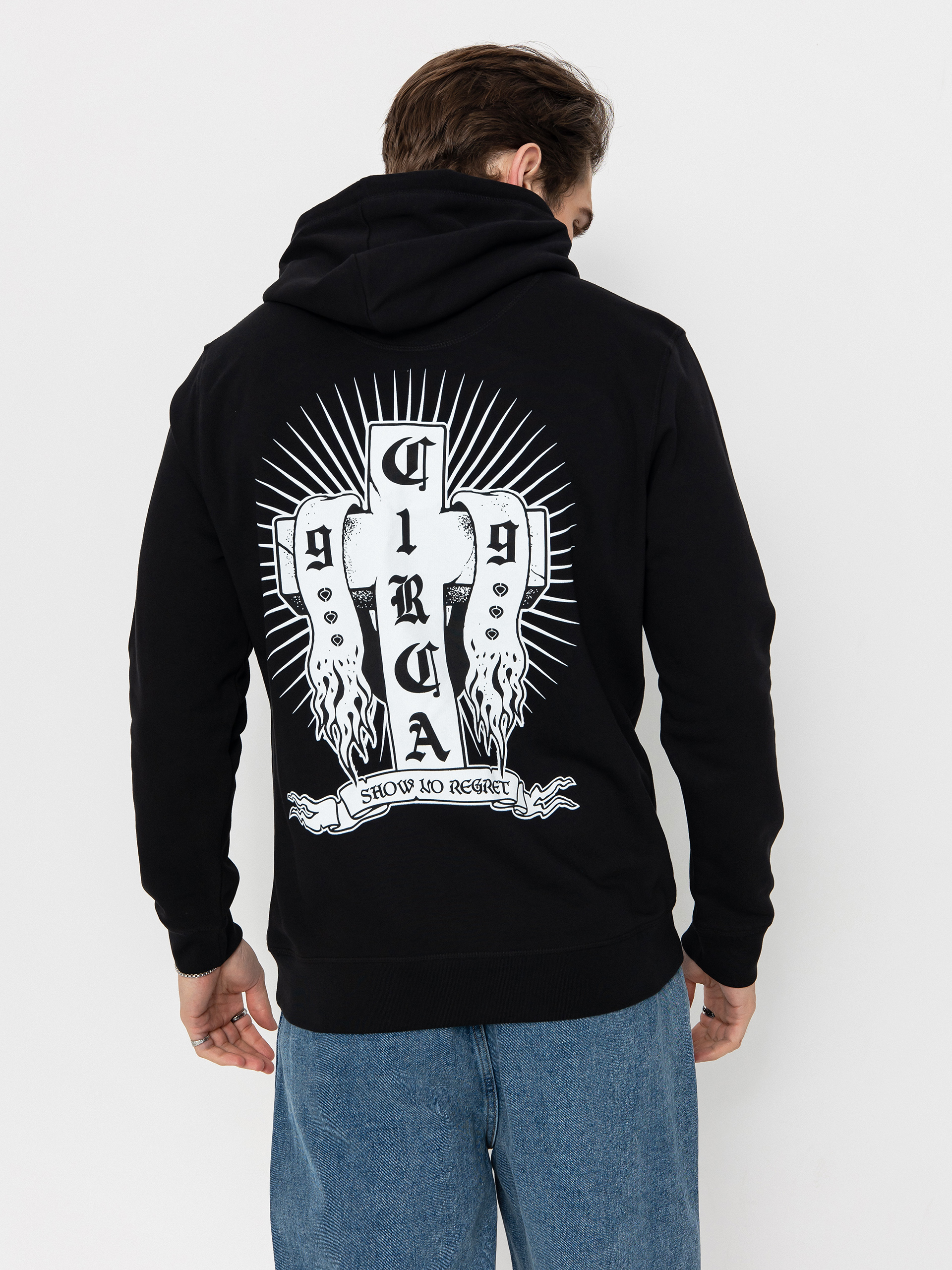 Hanorac cu glugă Circa No Regret HD (black)