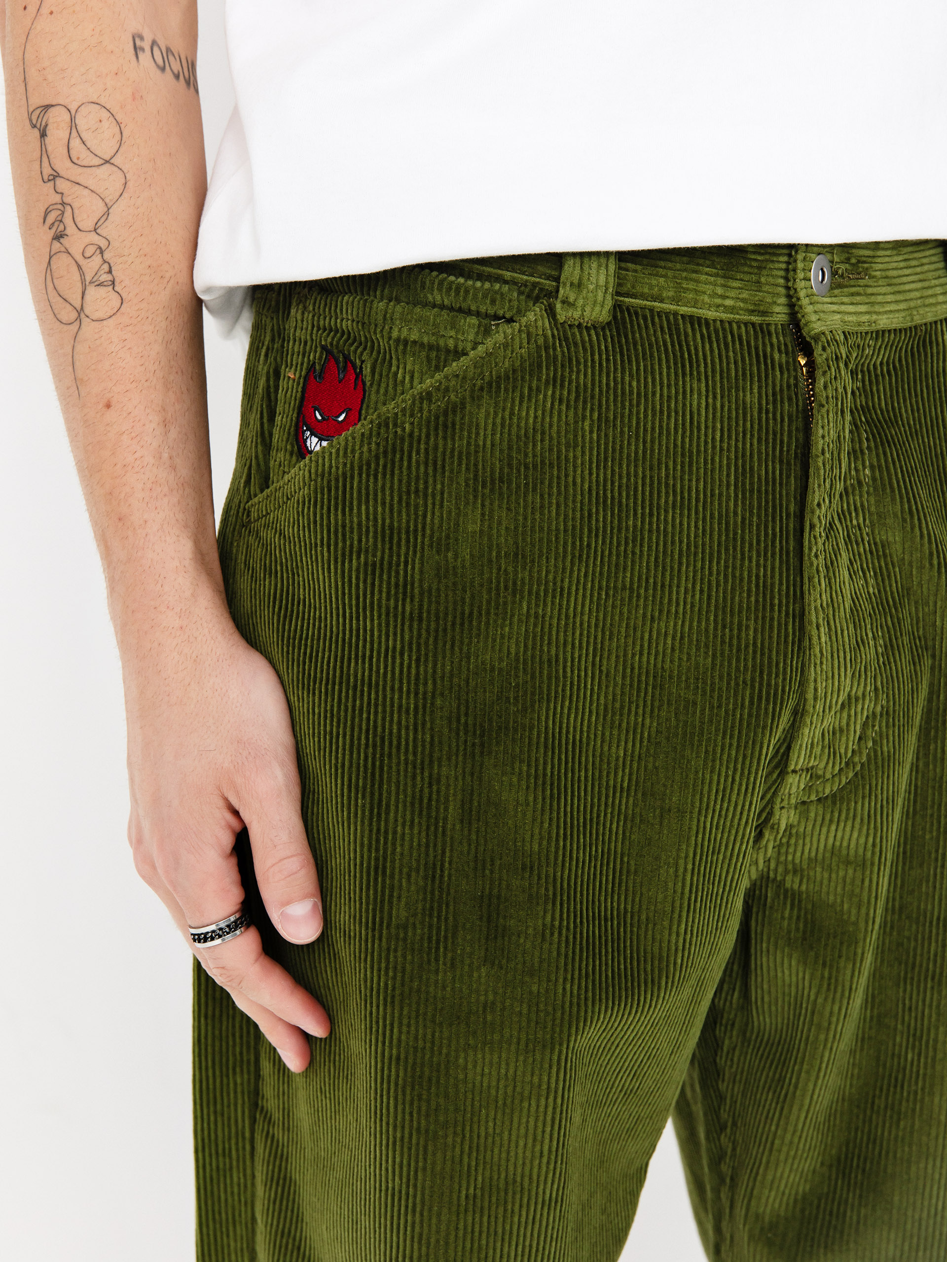 Pantaloni Spitfire Bighead Fill Corduroy (olive)