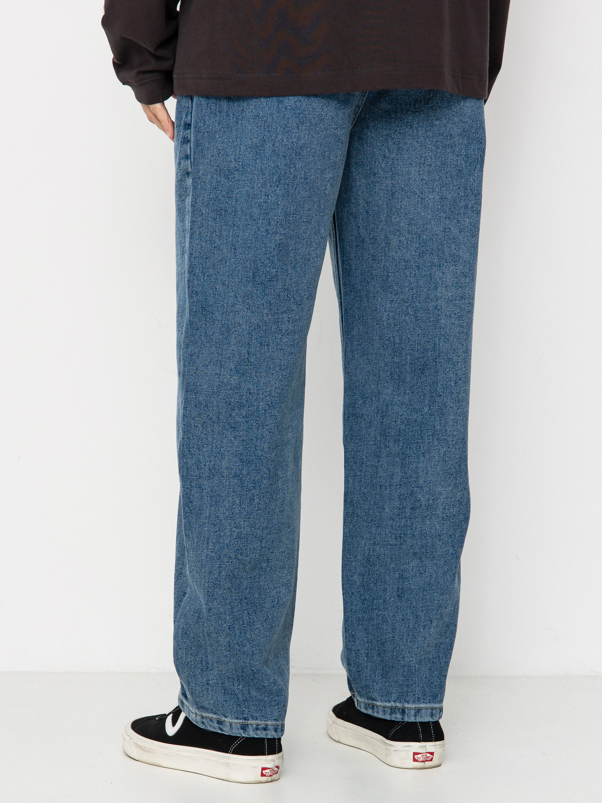 Pantaloni Krooked Eyes Denim Twill Pant (med stone wash)